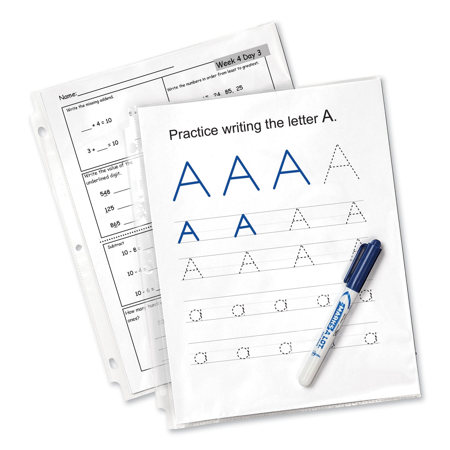 Avery® Top-Load Sheet Protector, Economy Gauge, Letter, Clear, 100/box