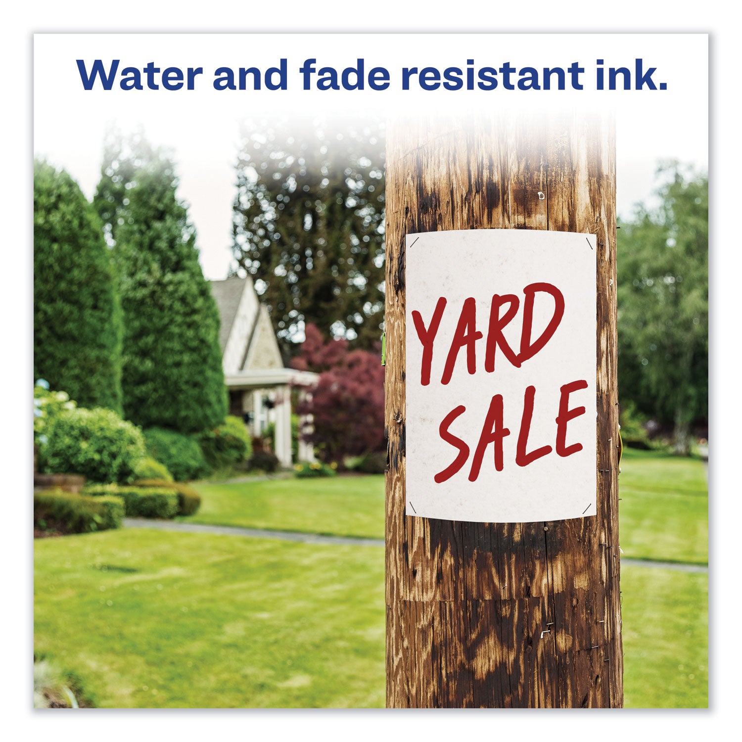 Avery® Marks A Lot Extra-Large Desk-Style Permanent Marker, Extra-Broad Chisel Tip, Red (24147)