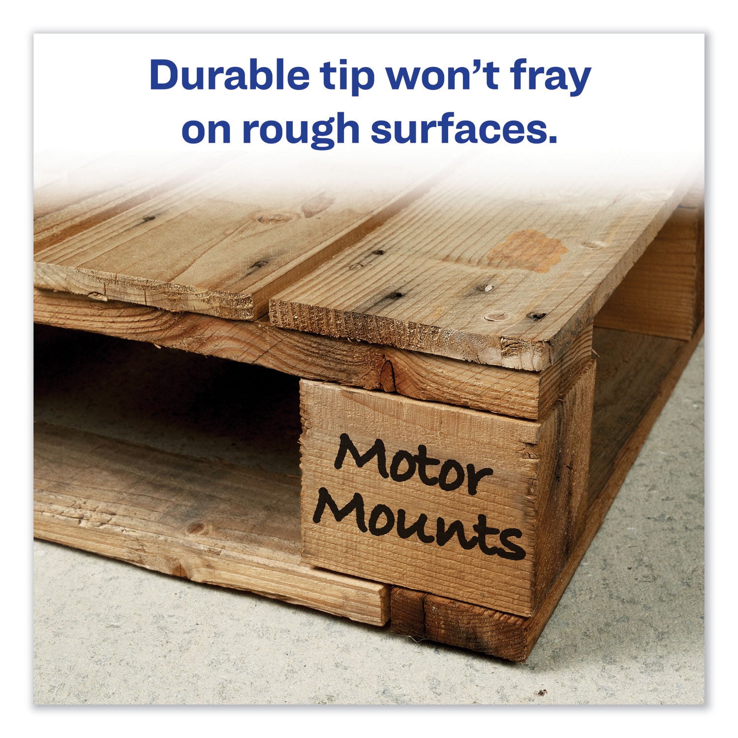 Avery® Marks A Lot Extra-Large Desk-Style Permanent Marker, Extra-Broad Chisel Tip, Black (24148)