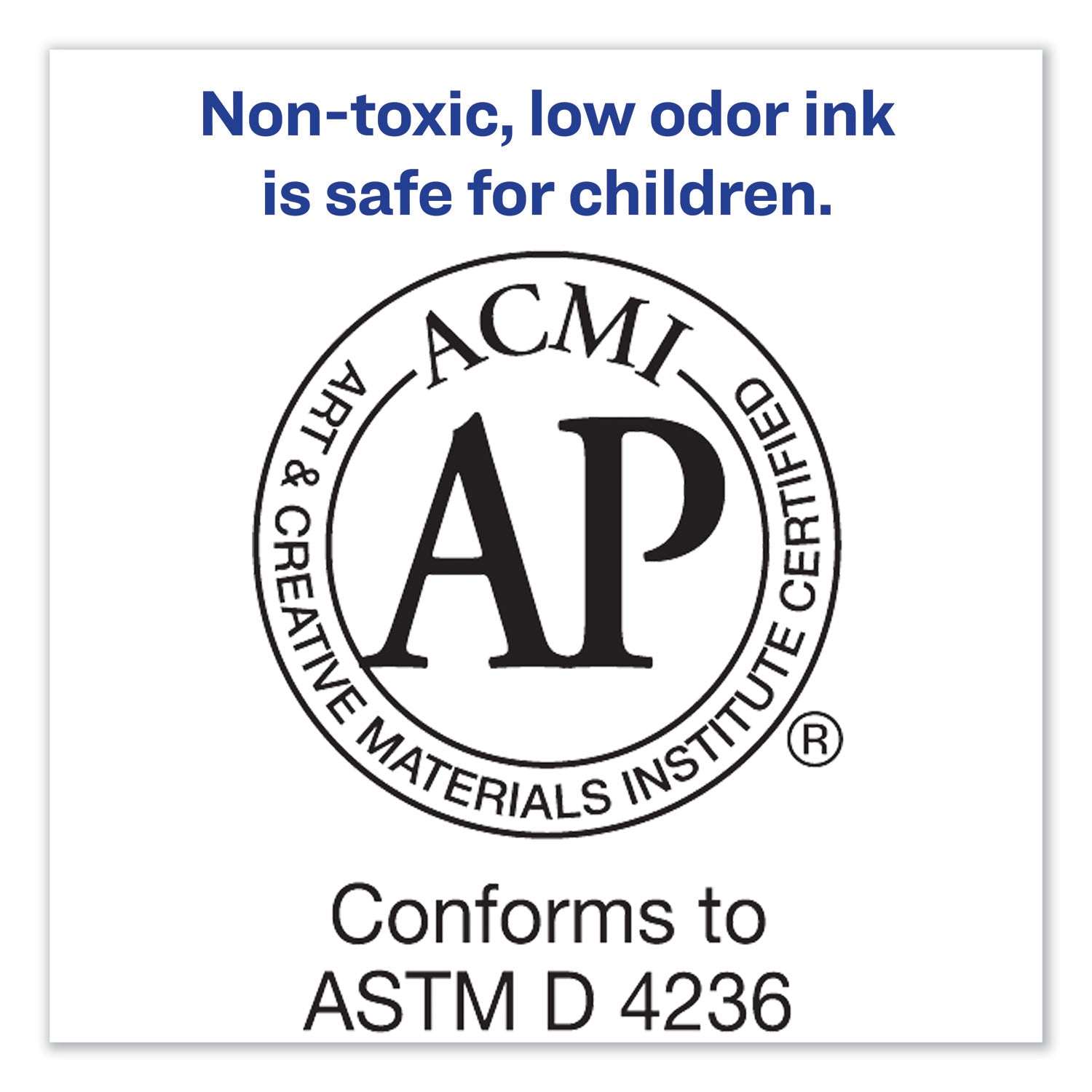 Avery® Marks A Lot Large Desk-Style Permanent Marker, Broad Chisel Tip, Blue, Dozen (8886)