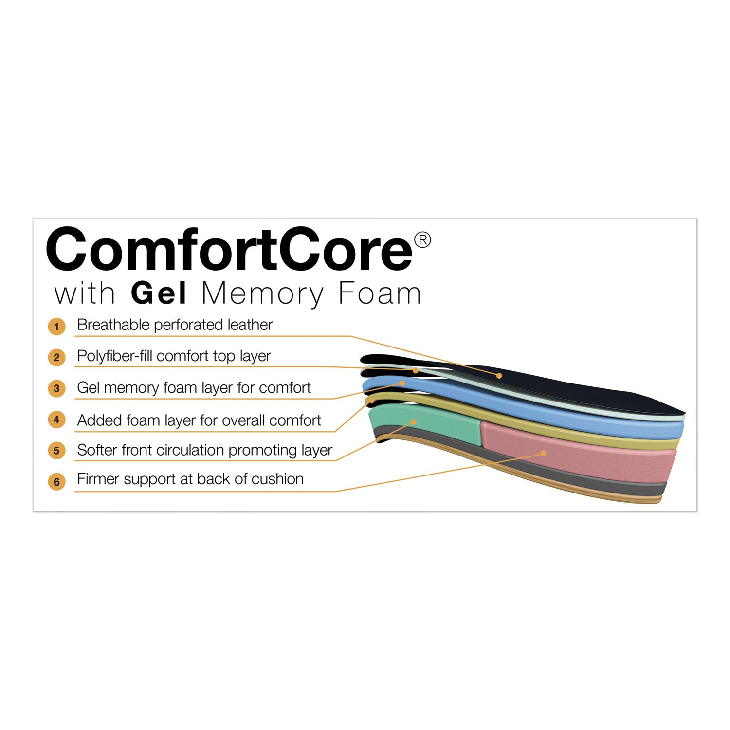 La-Z-Boy® Commercial 2000 Big/tall Executive Chair, Supports Up To 400 Lb, 20.5" To 23.5" Seat Height, Black Seat/back, Silver Base