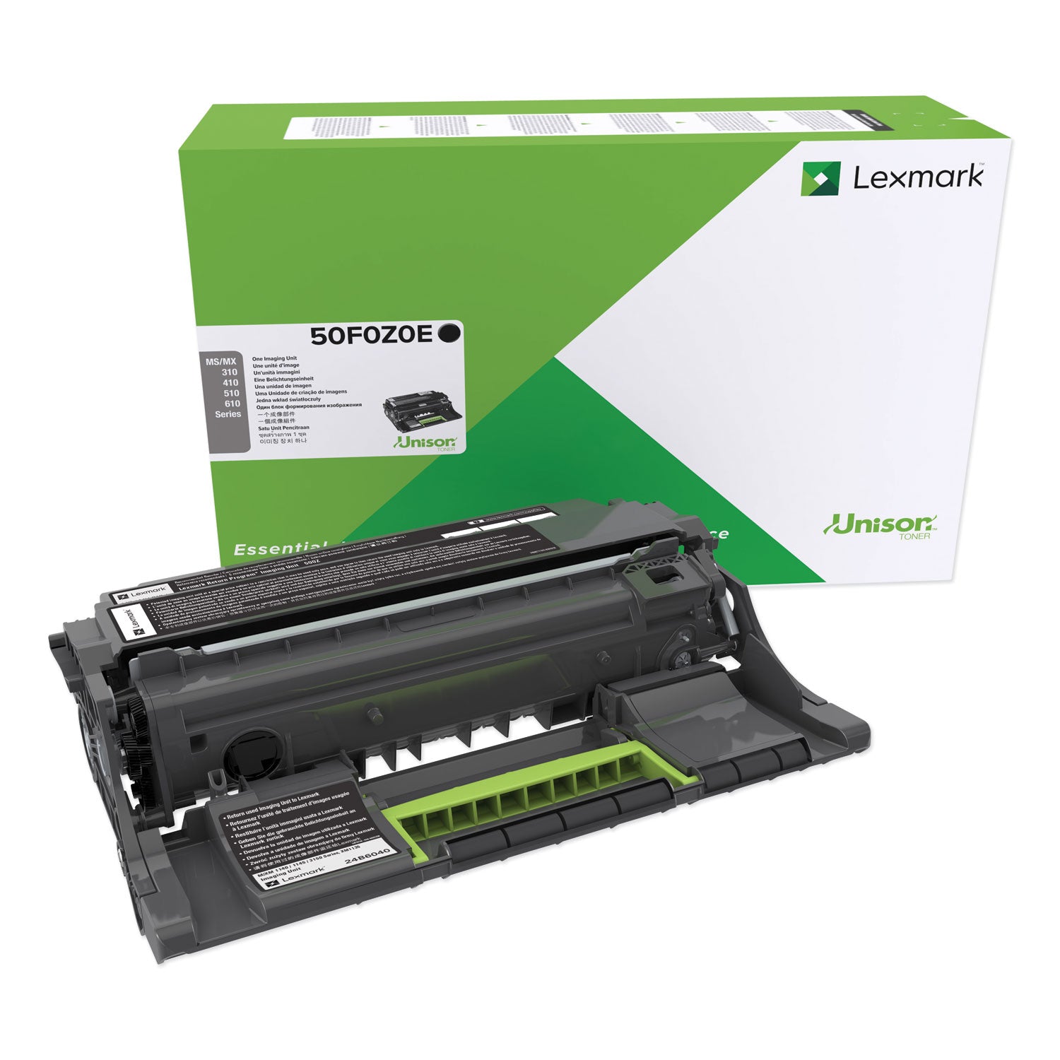 Lexmark™ 50F0Z0E Imaging Unit, 60,000 Page-Yield, Black