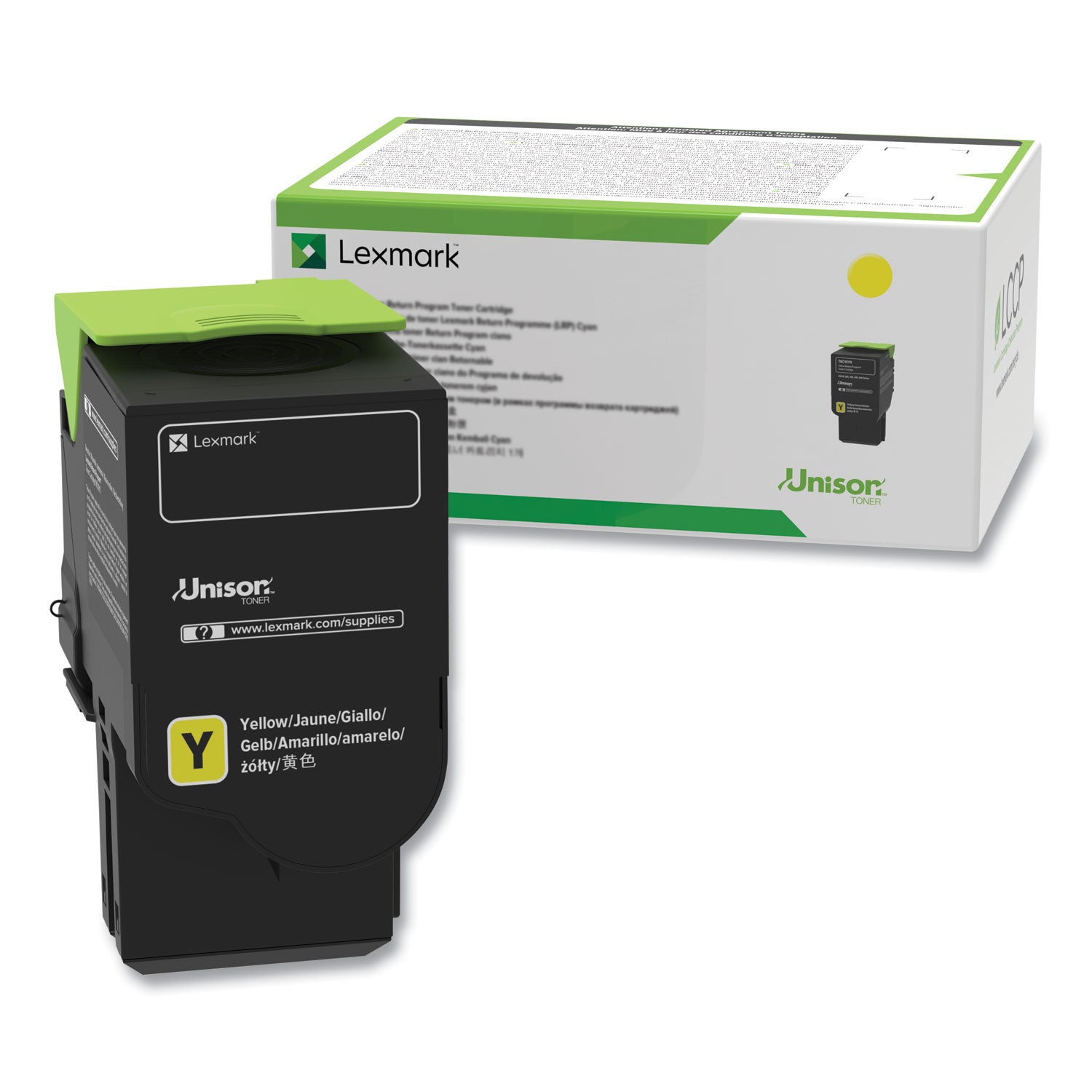 Lexmark™ 78C1XYE Extra High-Yield Toner, 5,000 Page-Yield, Yellow