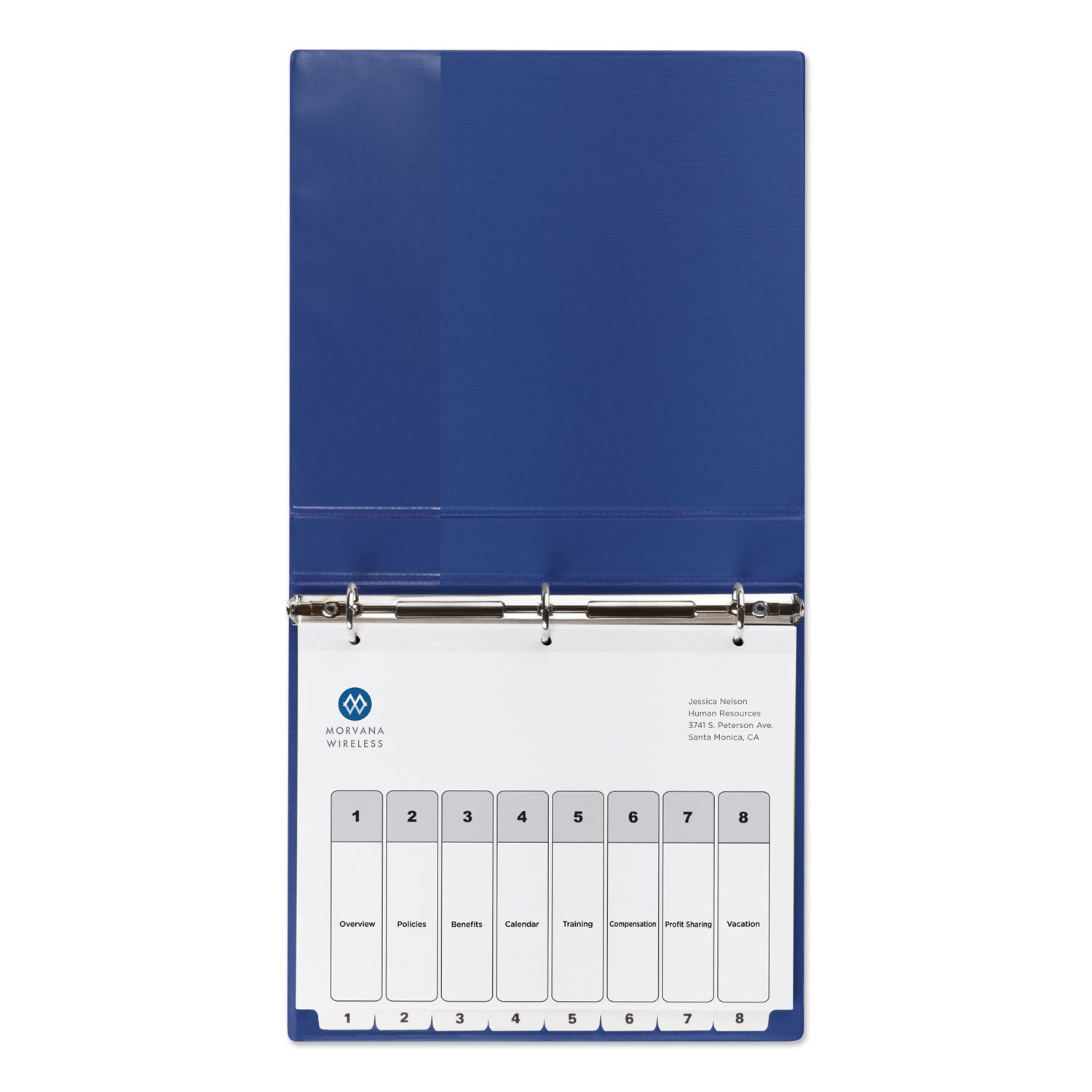 Avery® Customizable TOC Ready Index Black and White Dividers, 8-Tab, 1 to 8, 11 x 8.5, 1 Set