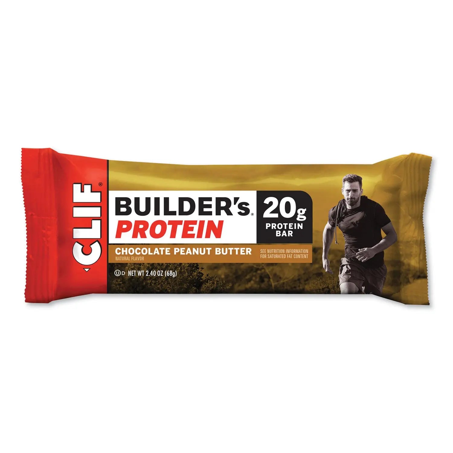 Builders Protein Bar, Chocolate Peanut Butter, 2.4 oz Bar, 12 Bars/Box