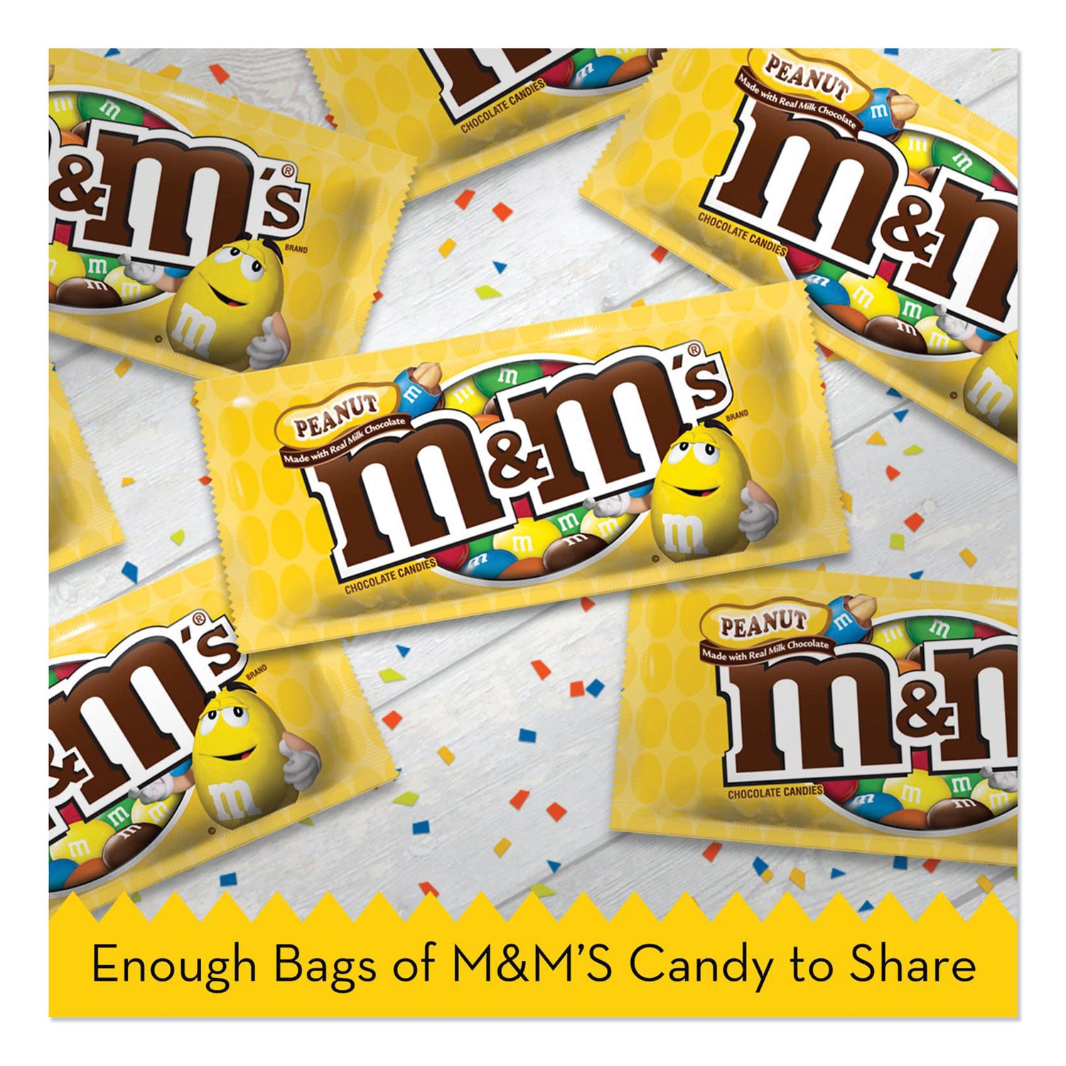 M & M's® Chocolate Candies, Peanut, Individually Wrapped, 1.74 Oz, 48/box