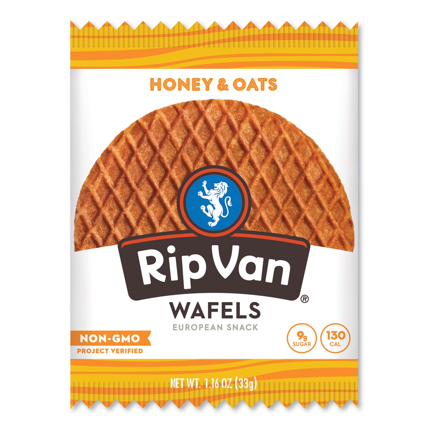Rip Van® Wafels - Single Serve, Honey And Oats, 1.16 Oz Pack, 12/box