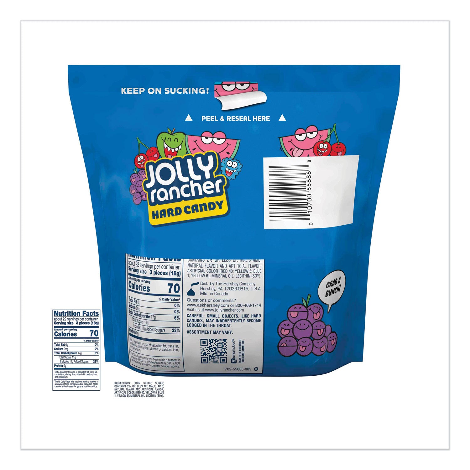 Jolly Rancher® Original Hard Candy, Assorted, Individually Wrapped, 14 Oz