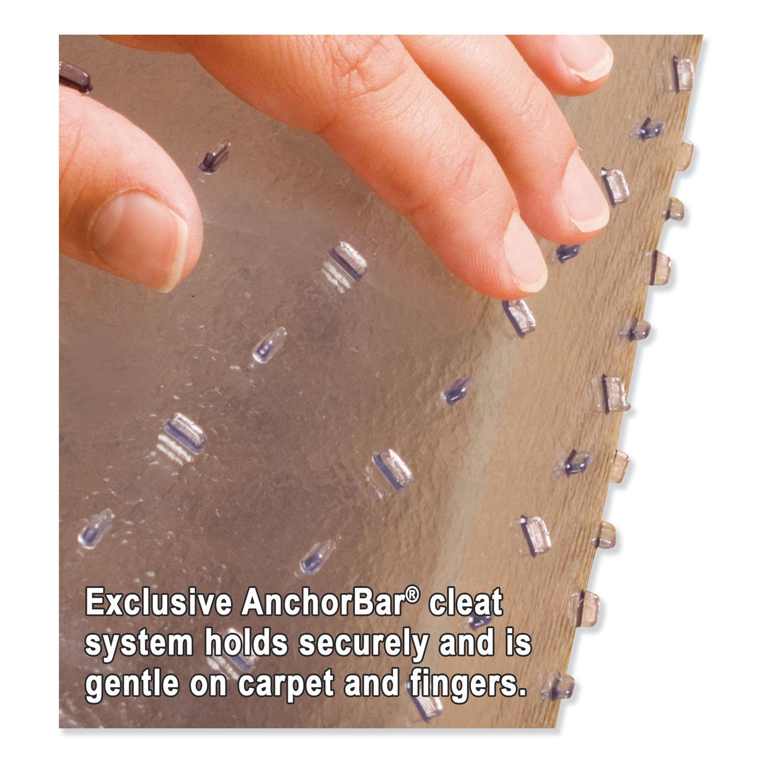 ES Robbins® Natural Origins Chair Mat For Carpet, 36 X 48, Clear