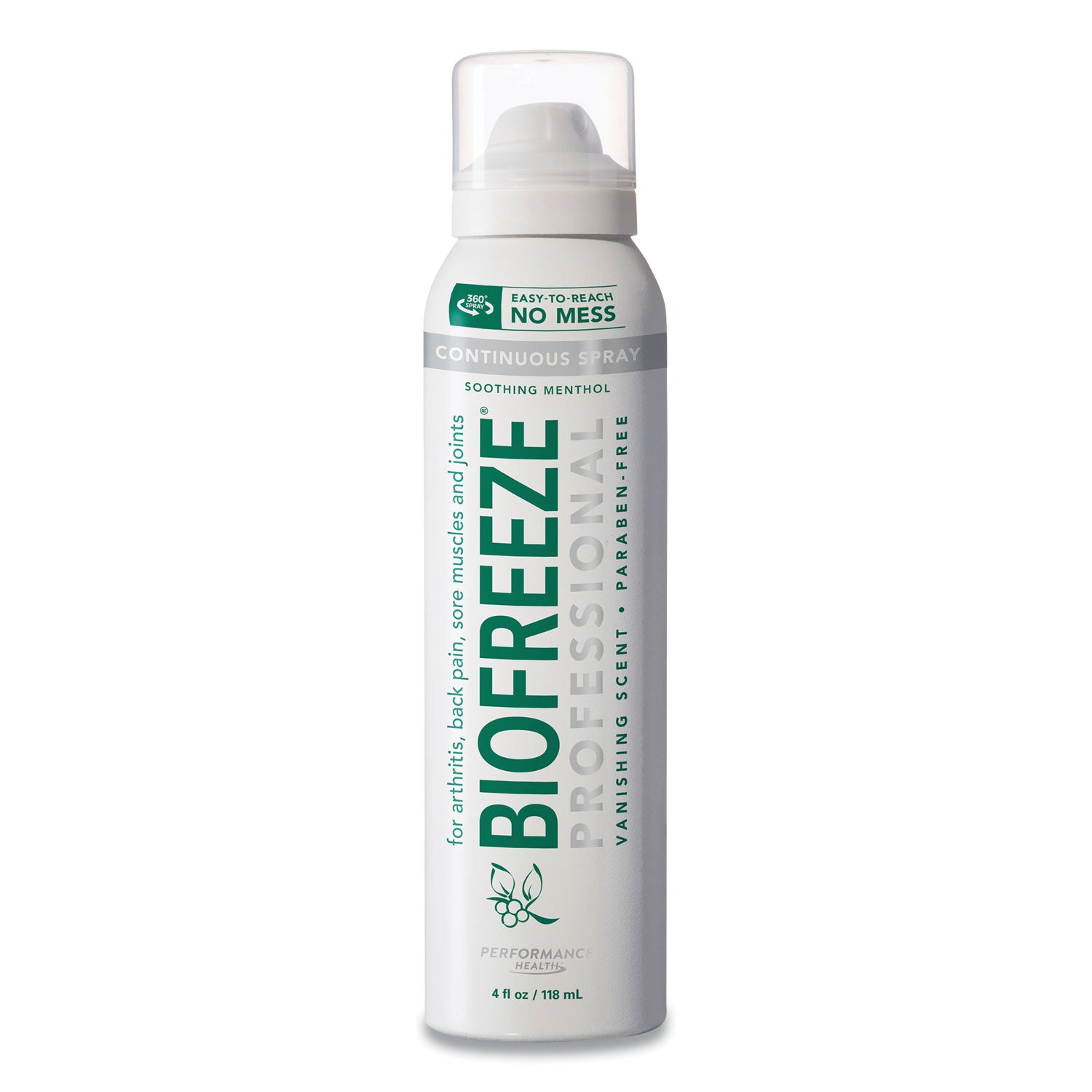 BIOFREEZE® Professional Colorless Topical Analgesic Pain Reliever Spray, 4 oz Spray Bottle