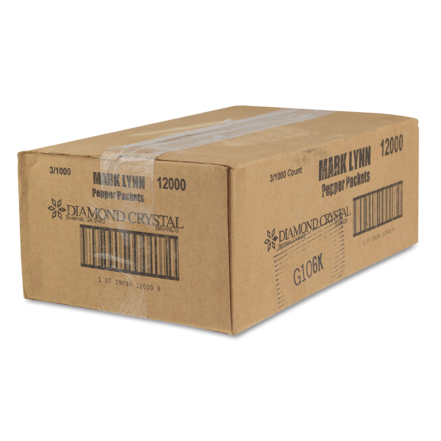 Diamond Crystal Pepper Packets, 0.1 Grams, 3,000/carton