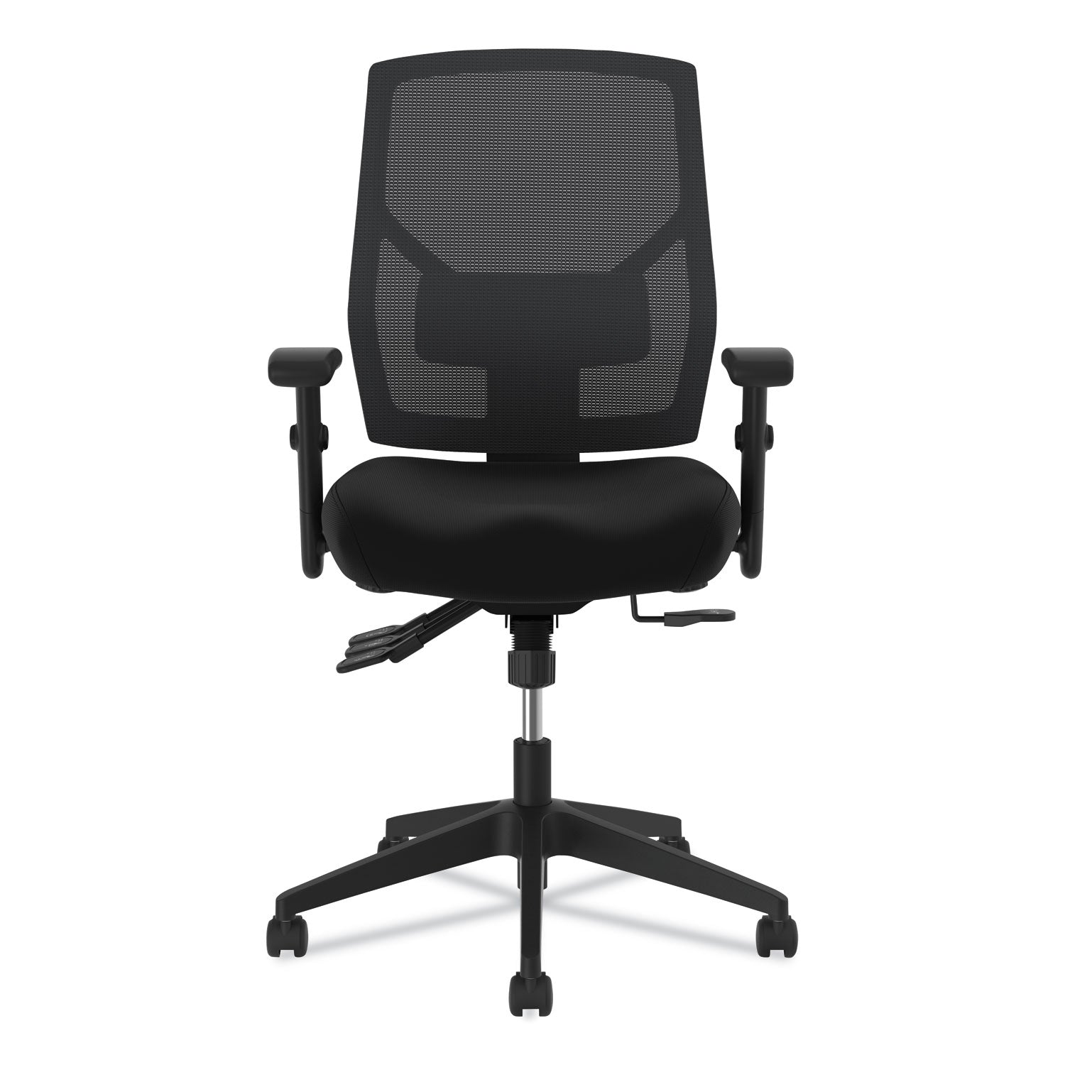 HON® Vl582 High-Back Task Chair, Supports Up To 250 Lb, 19" To 22" Seat Height, Black