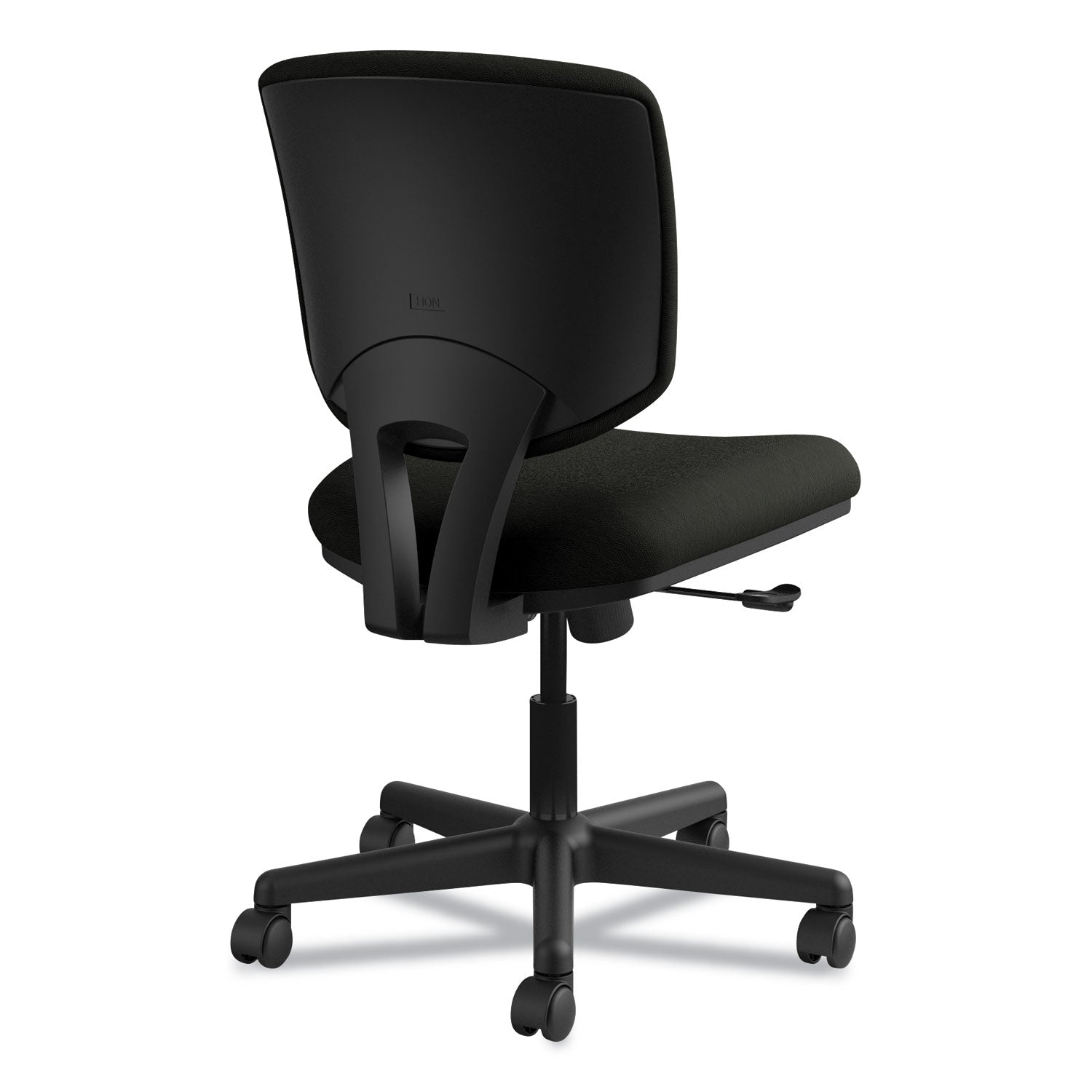 HON® Volt Series Leather Task Chair, Supports Up To 250 Lb, 18" To 22.25" Seat Height, Black
