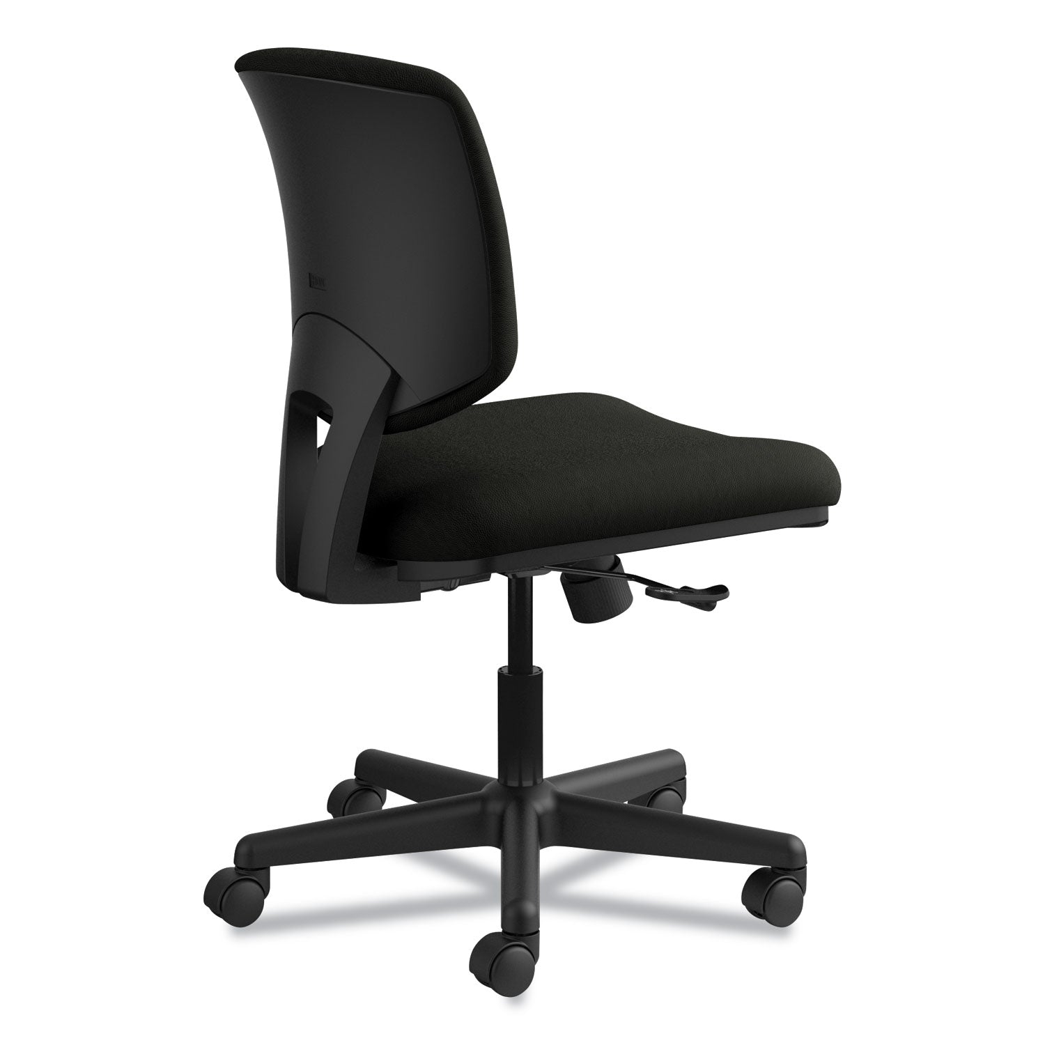 HON® Volt Series Leather Task Chair, Supports Up To 250 Lb, 18" To 22.25" Seat Height, Black