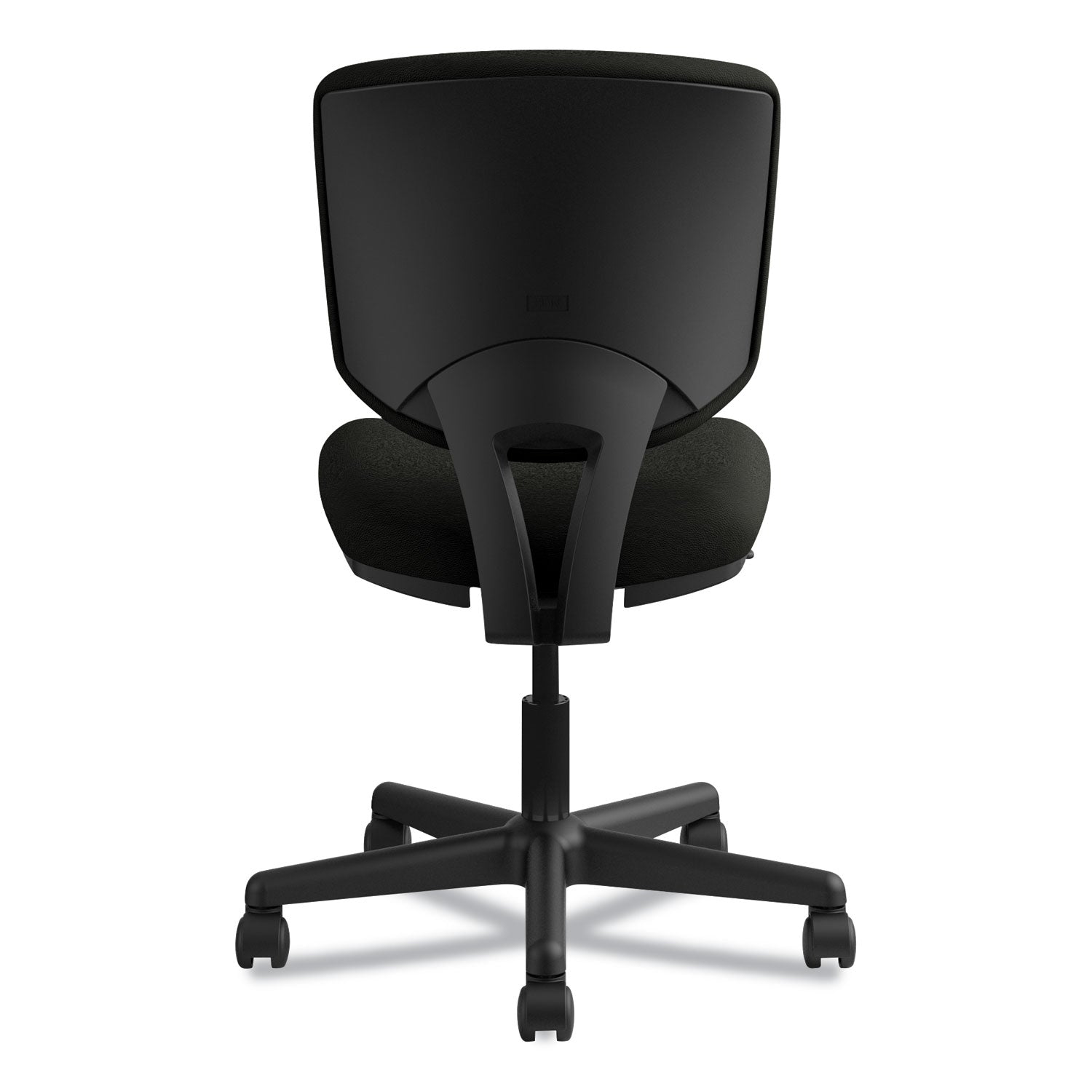 HON® Volt Series Leather Task Chair With Synchro-Tilt, Supports Up To 250 Lb, 18" To 22.25" Seat Height, Black