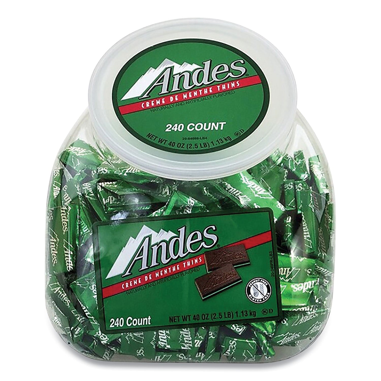 Creme de Menthe Chocolate Mint Thins, 240 Piece Tub