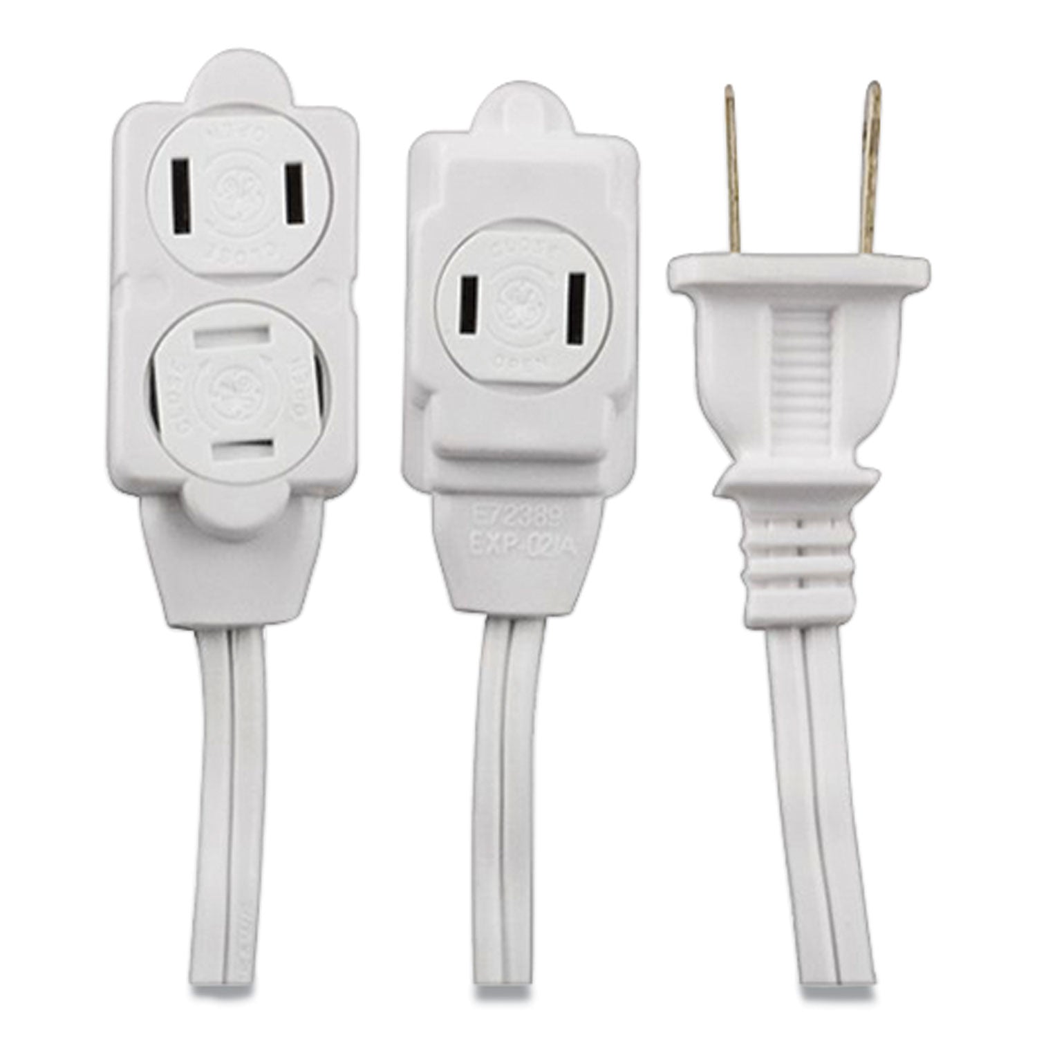 GE Indoor Extension Cord, 15 Ft, 13 A, White