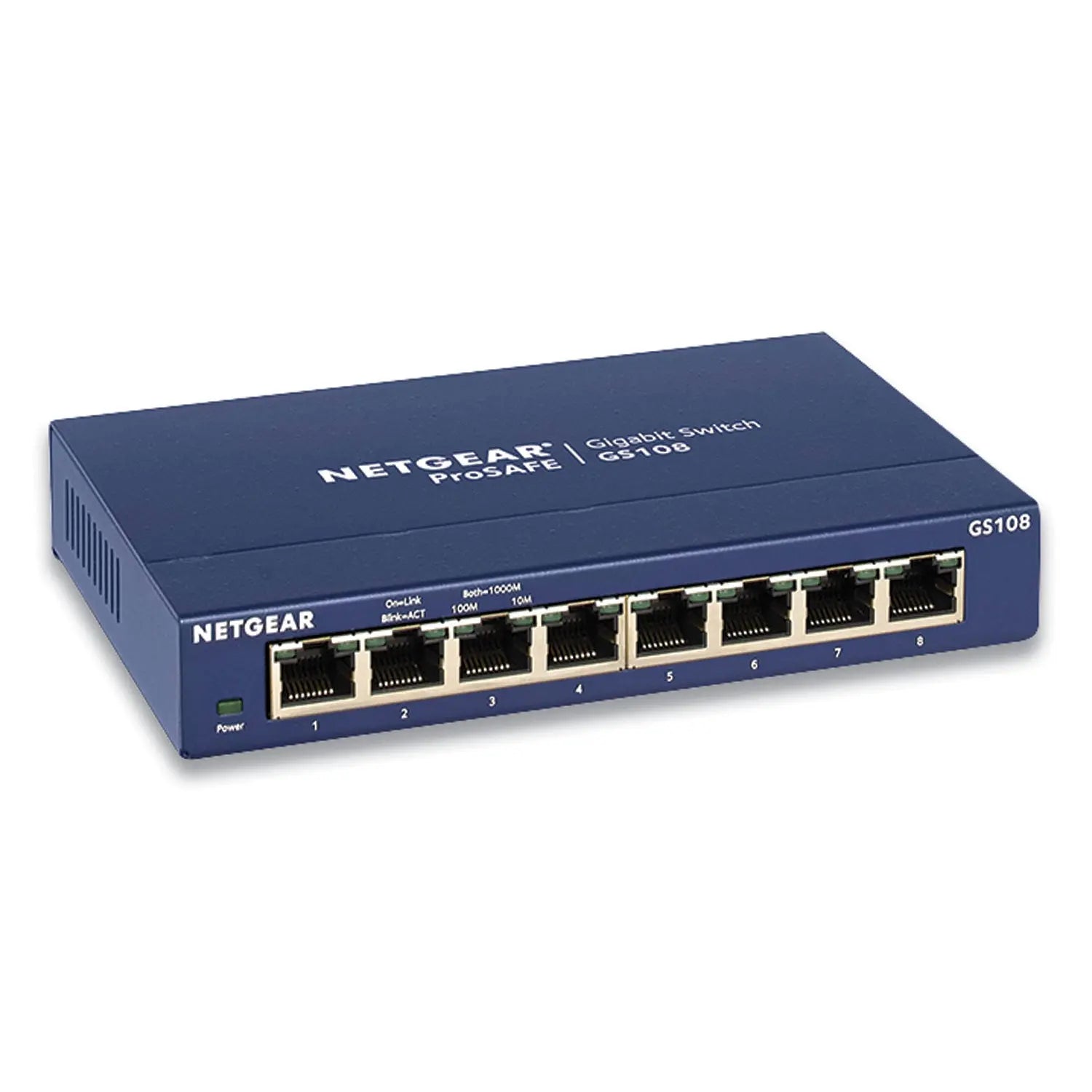 Unmanaged Gigabit Ethernet Switch, 16 Gbps Bandwidth, 192 KB Buffer, 8 Ports NETGEAR® Flipcost