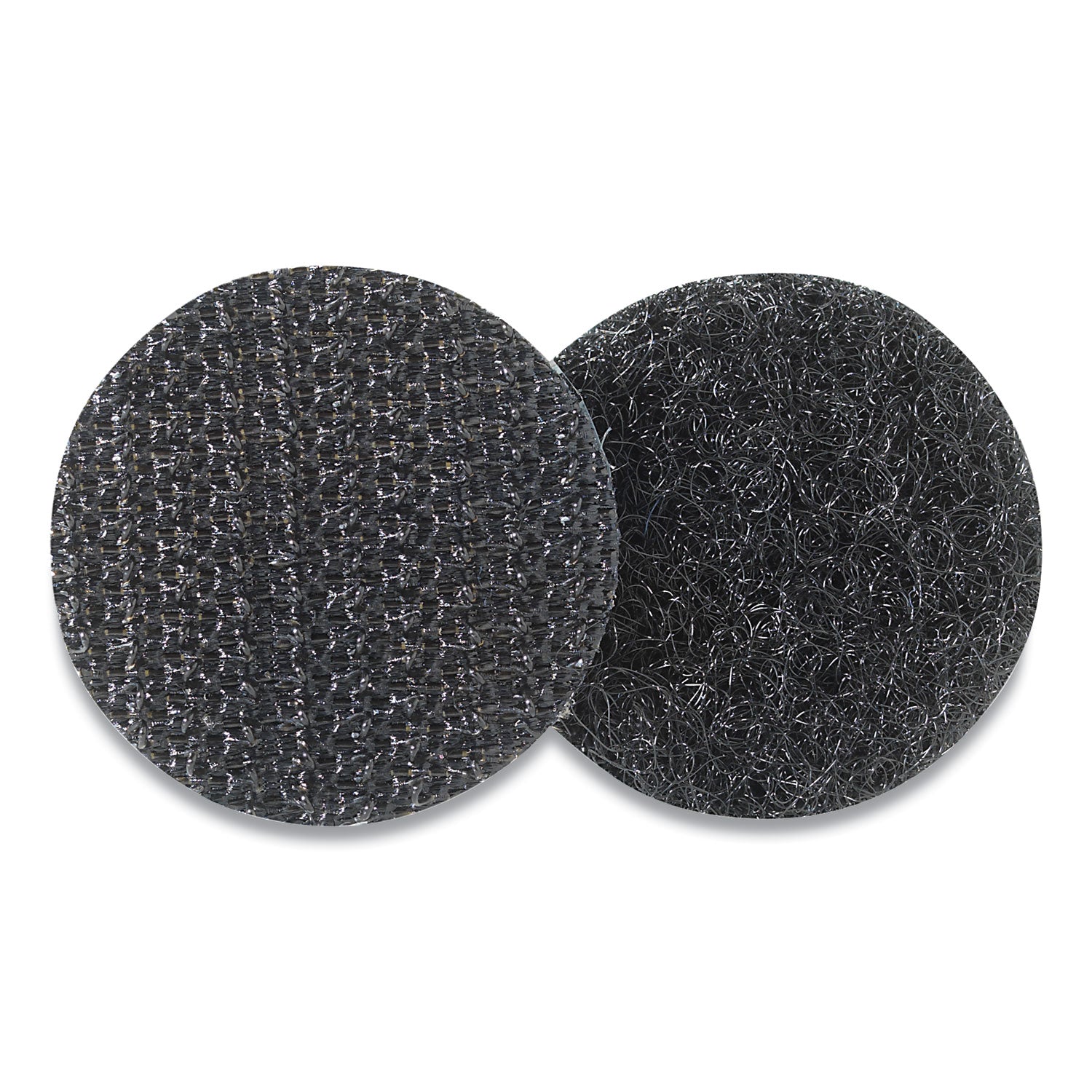 VELCRO® Brand Sticky-Back Fasteners, Removable Adhesive, 0.63" Dia, Black, 75/pack