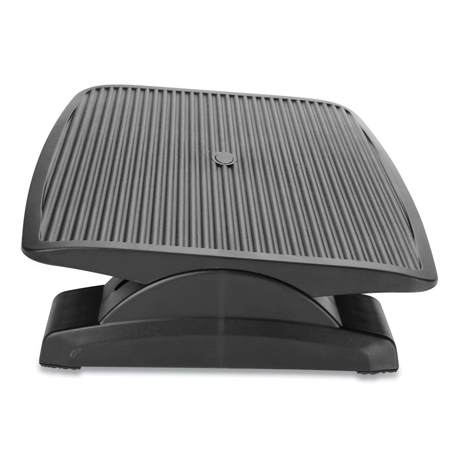 Mind Reader Adjustable Height Ergonomic Footrest, 17.62w x 14d x 3.75h, Black