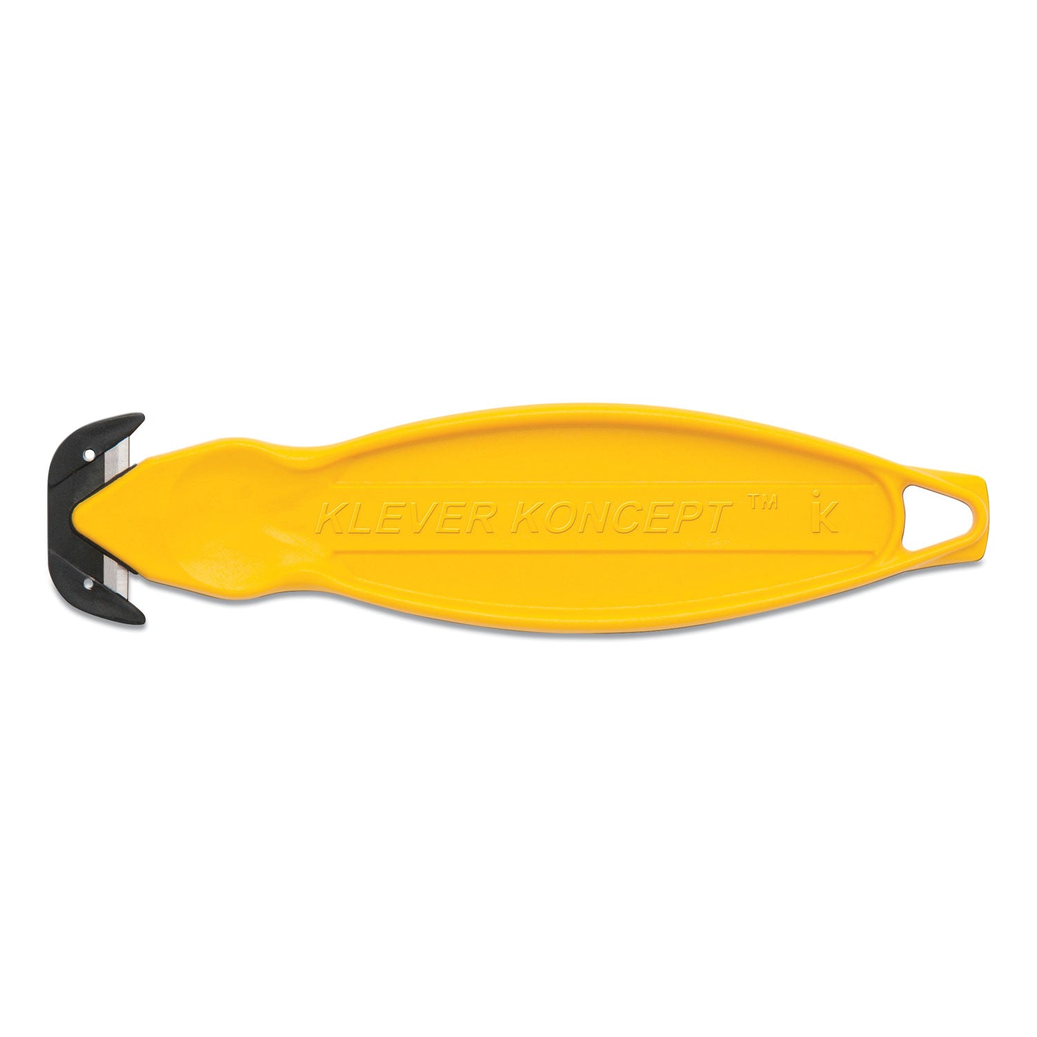 Safety Cutter, 5.75" Plastic Handle, Yellow, 10/Pack