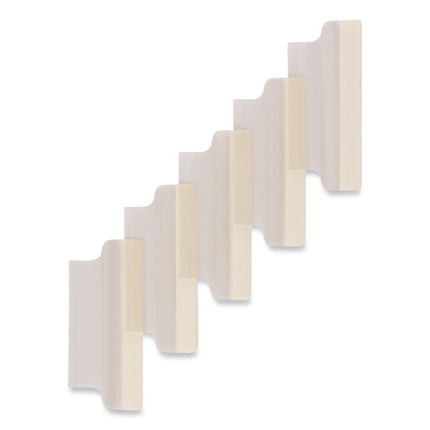 Avery® Insertable Index Tabs with Printable Inserts, 1/5-Cut, Clear, 2" Wide, 25/Pack