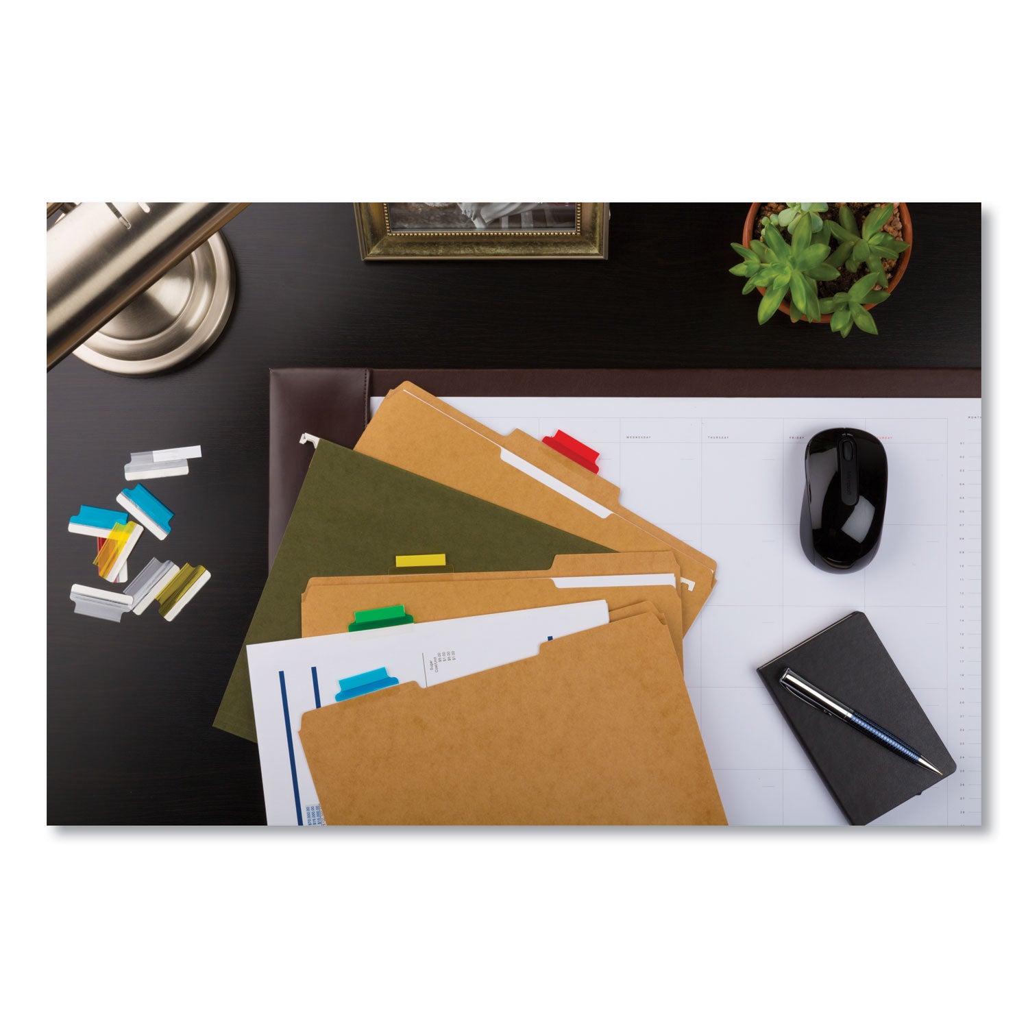 Avery® Insertable Index Tabs with Printable Inserts, 1/5-Cut, Assorted Colors, 1.5" Wide, 25/Pack