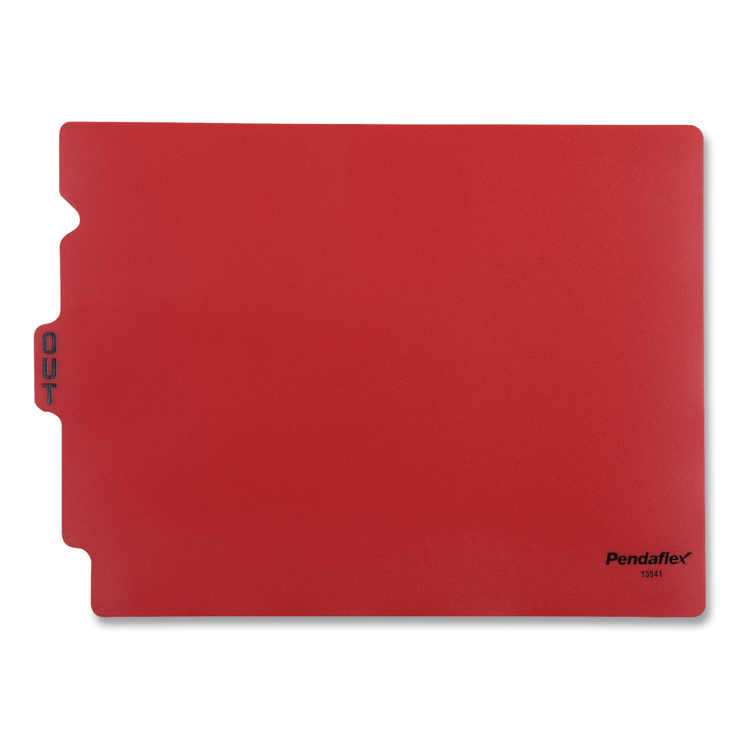 Pendaflex® Colored Poly End Tab "Out" Guides, 1/3-Cut: Center Position, For Letter Size Files, Red, 50/Box