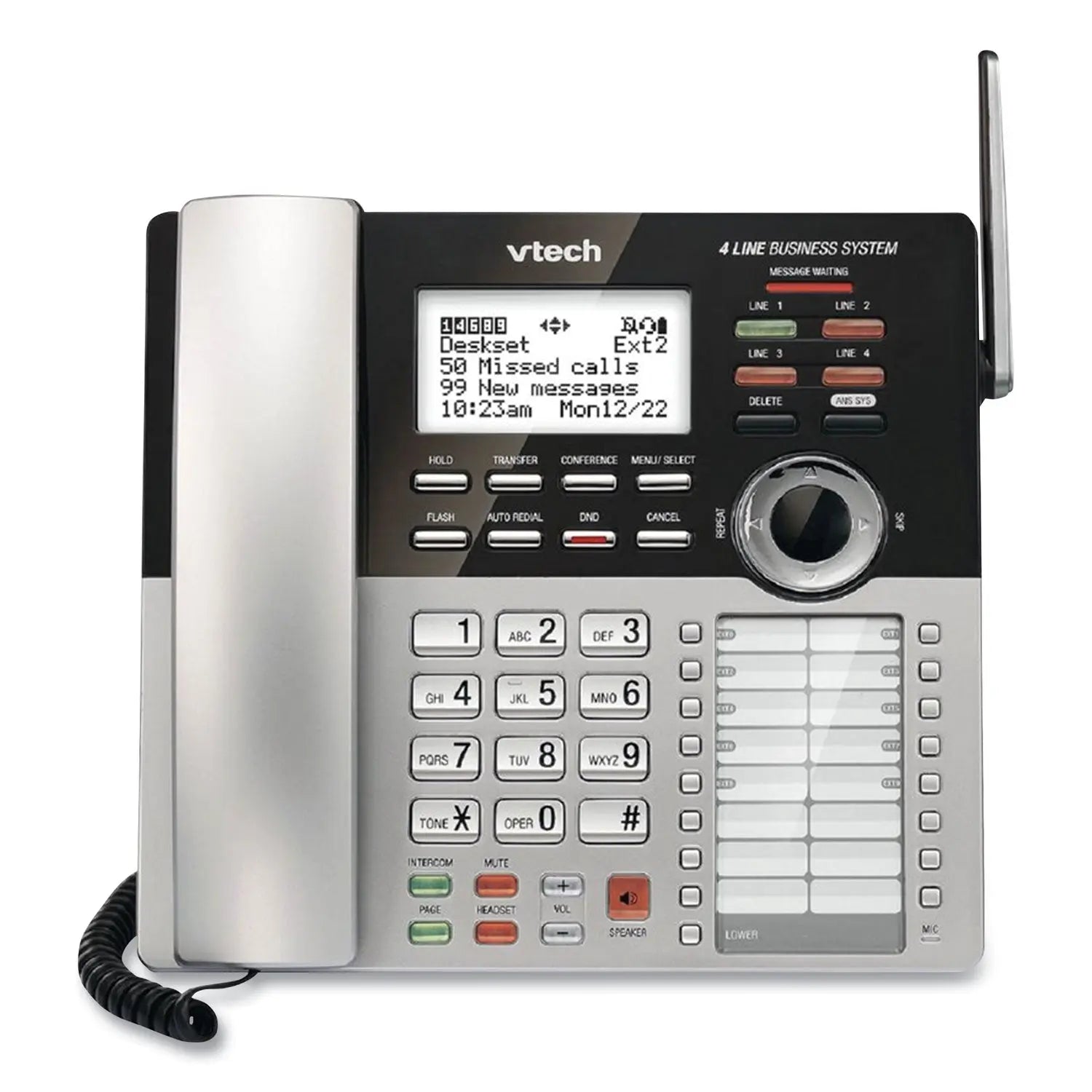 CM18245 Four-Line Business System Extension Deskset for Use With Vtech CM18445