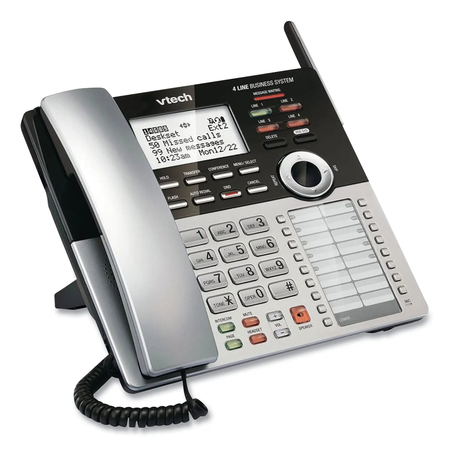 CM18245 Four-Line Business System Extension Deskset for Use With Vtech CM18445 Vtech® Flipcost