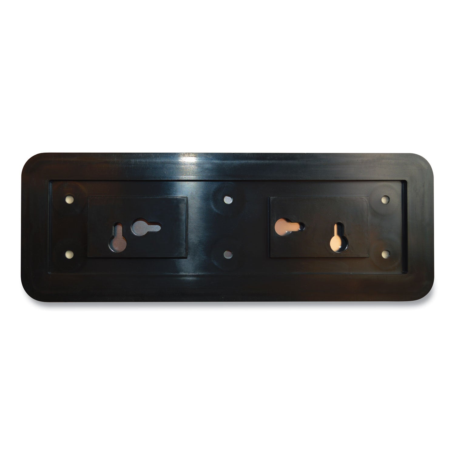 COSCO Brushed Metal Office Sign, No Soliciting, 9 X 3, Silver/red