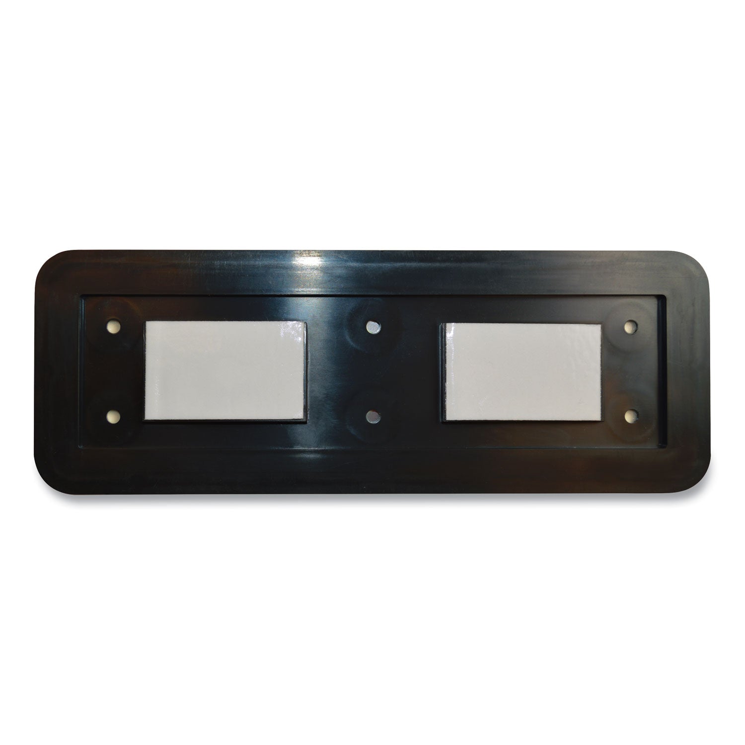 COSCO Brushed Metal Office Sign, No Soliciting, 9 X 3, Silver/red