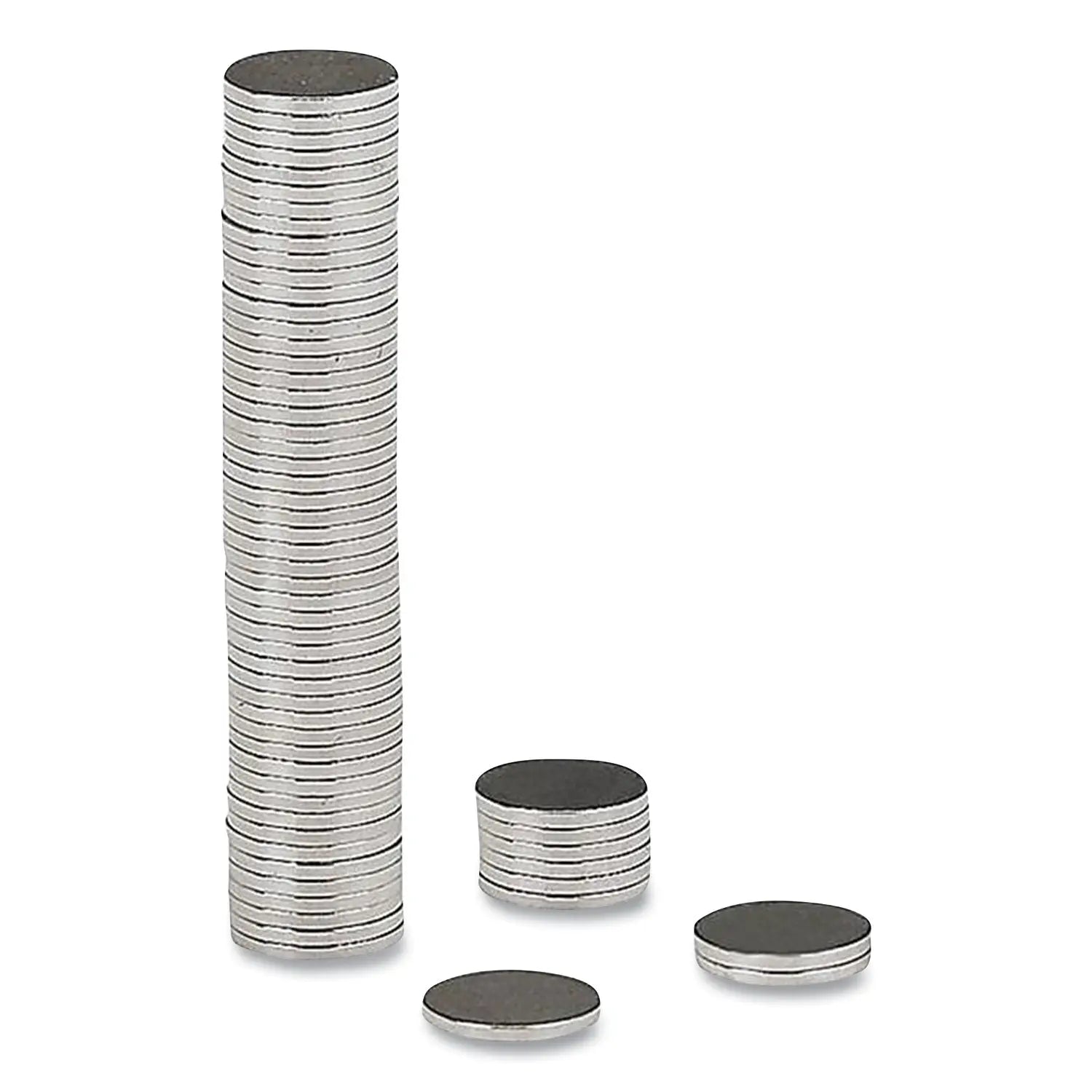 Matrix Magnets, Circles, Silver, 0.38" Diameter, 50/Pack