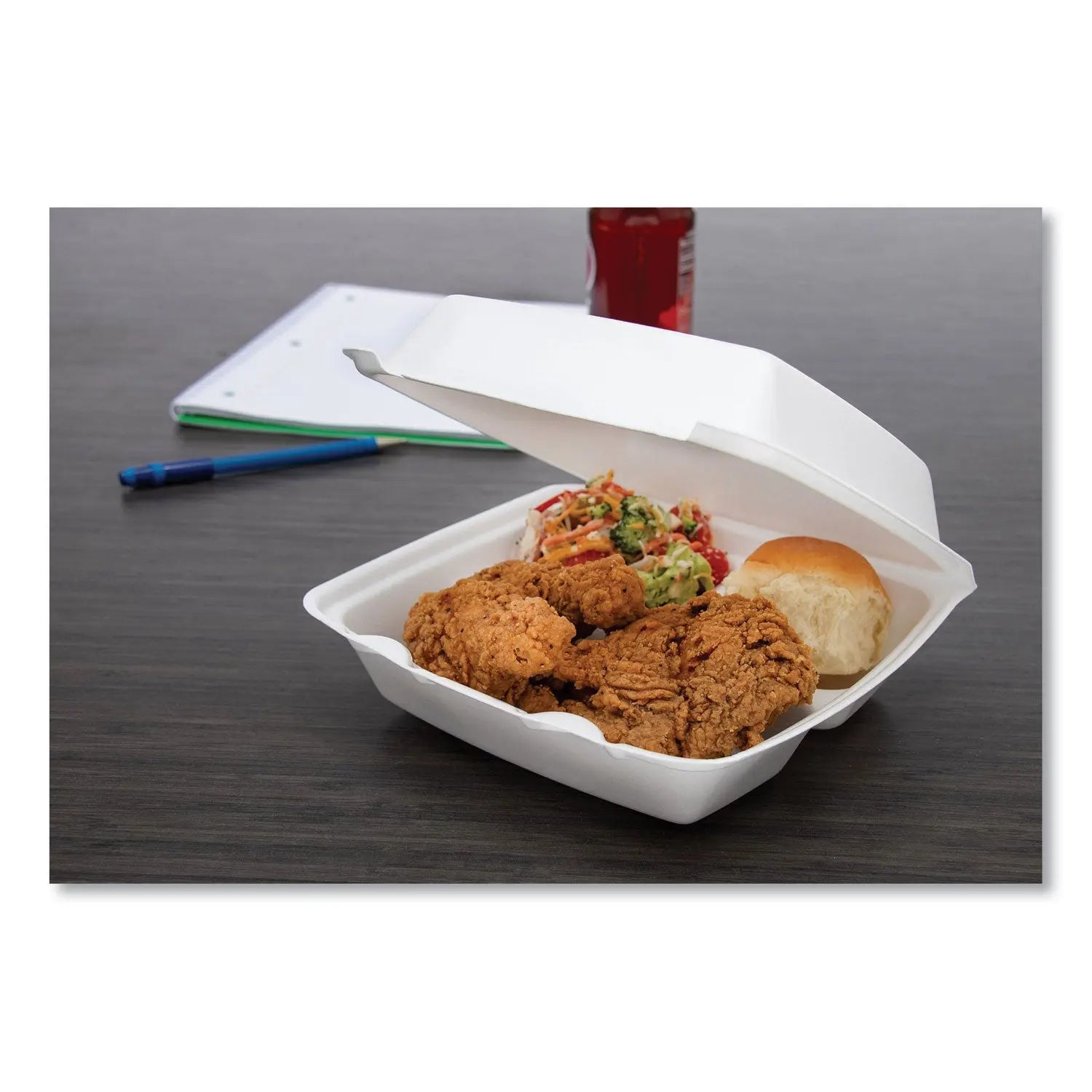 Foam Hinged Lid Containers, 3-Compartment, 8.38 x 7.78 x 3.25, 200/Carton Dart® Flipcost