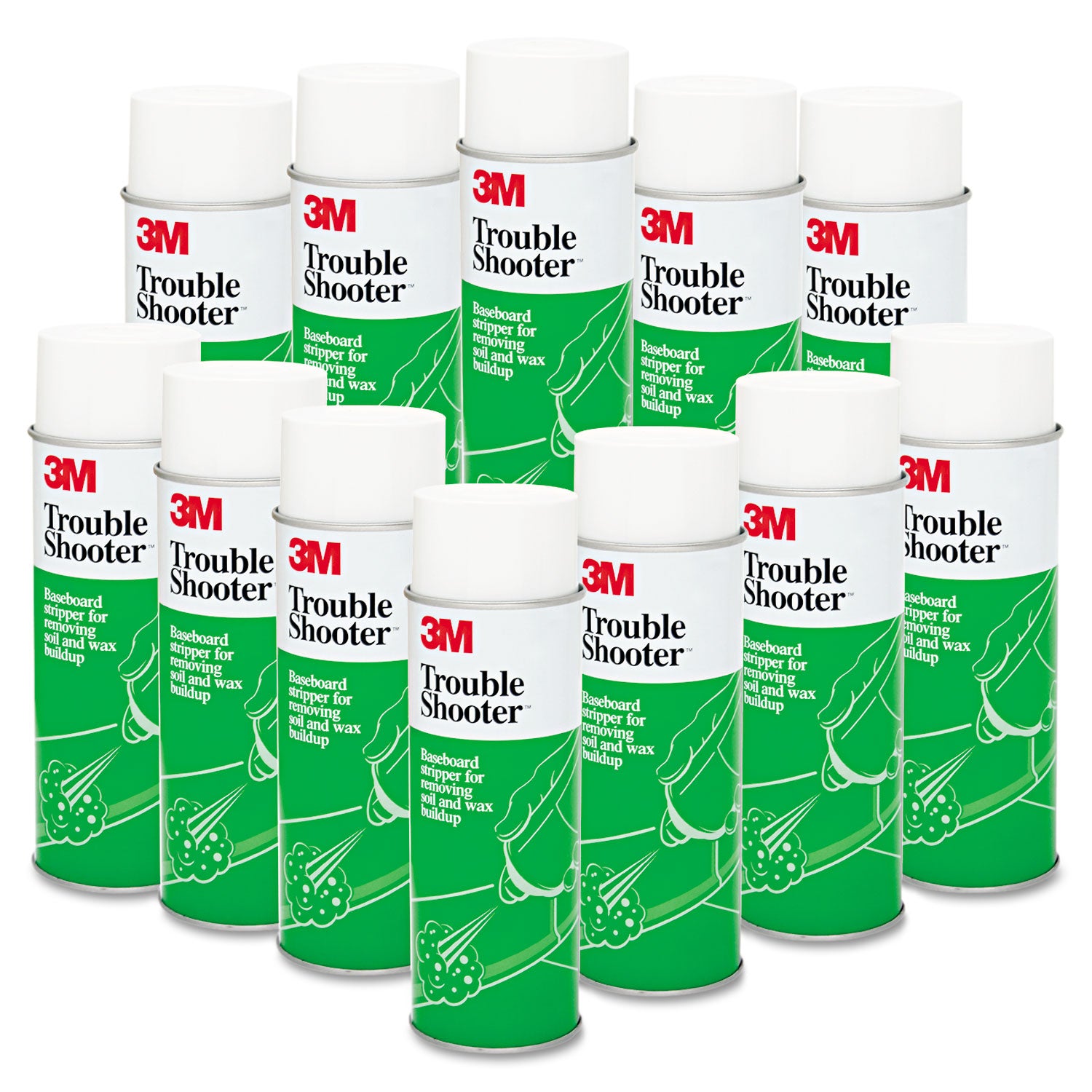 3M™ Troubleshooter Baseboard Stripper, 21 Oz Aerosol Spray, 12/carton