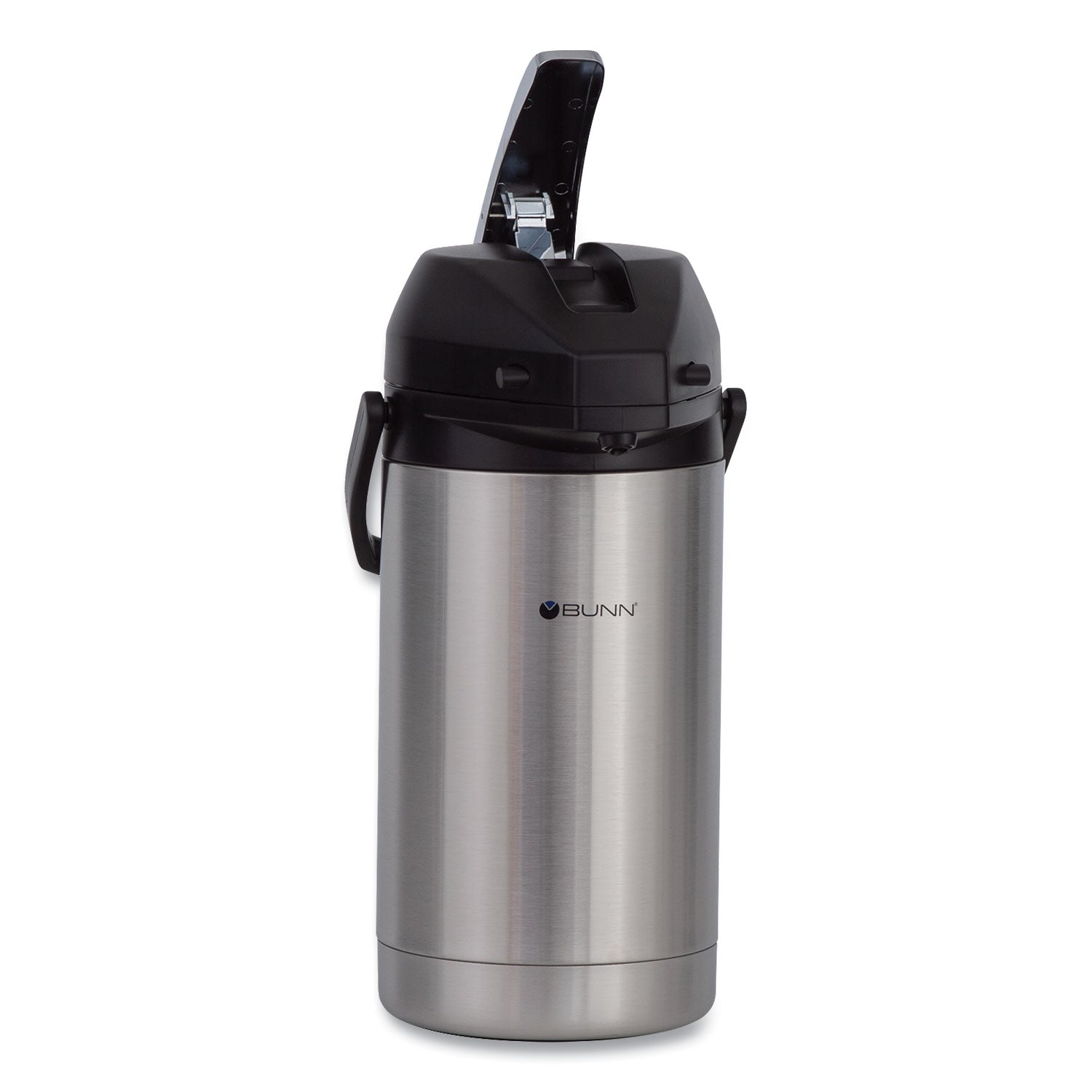 BUNN® 3 Liter Lever Action Airpot, Stainless Steel/black