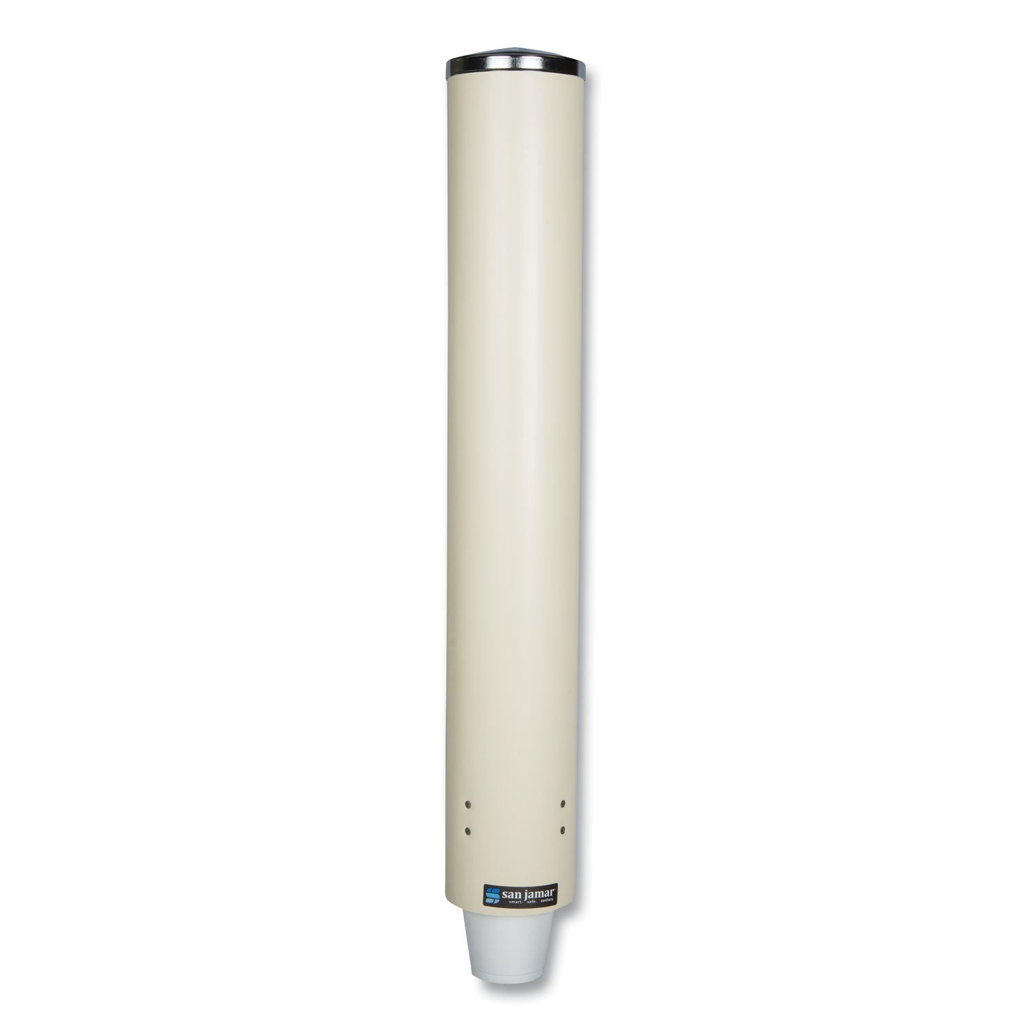 San Jamar® Foam Cup Dispenser With Removable Cap, For 4 Oz To 10 Oz Cups, Sand