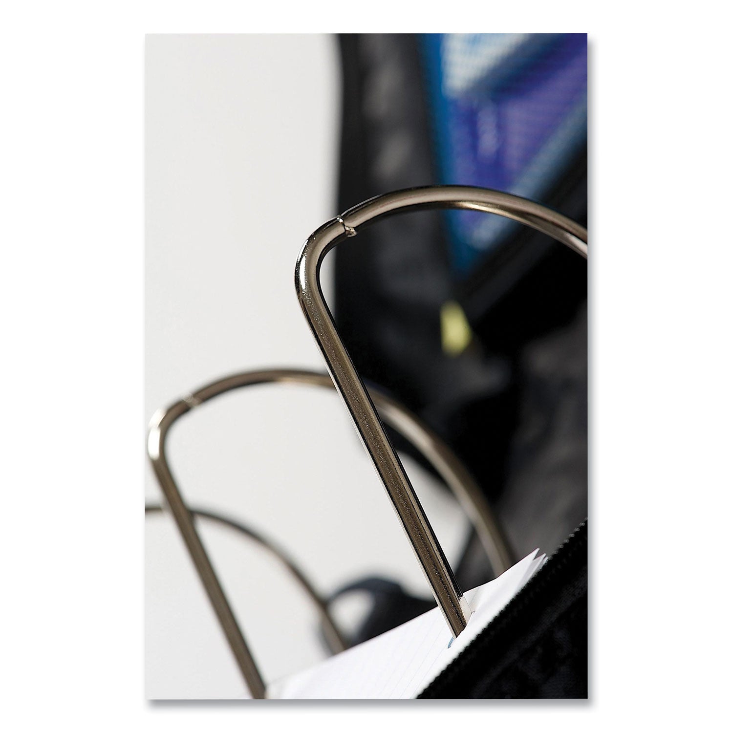 Case it™ King Size Mighty Zip Tab Binder, 3 Rings, 4" Capacity, 11 X 8.5, Blue