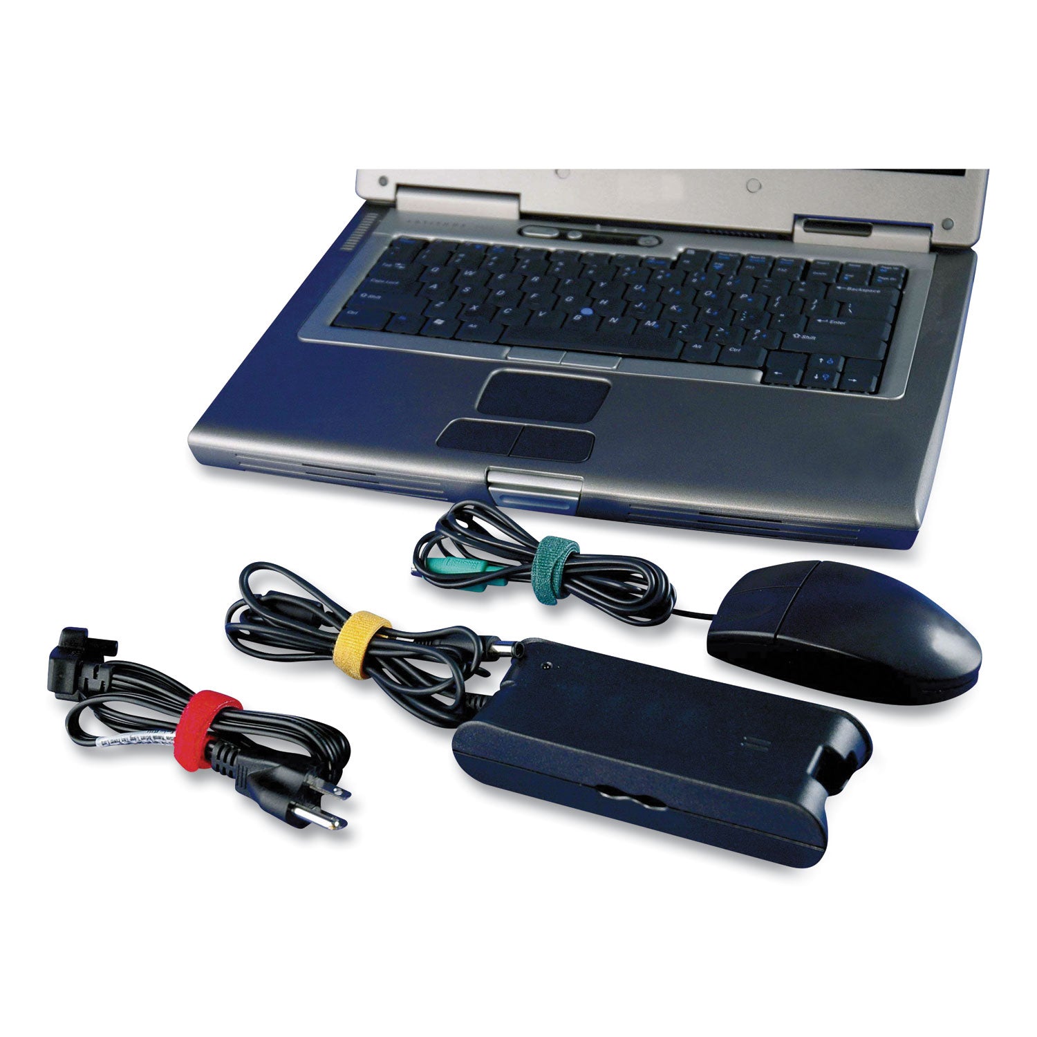 VELCRO® Brand One-Wrap Pre-Cut Thin Ties, 0.5" X 8", Assorted Colors, 5/pack