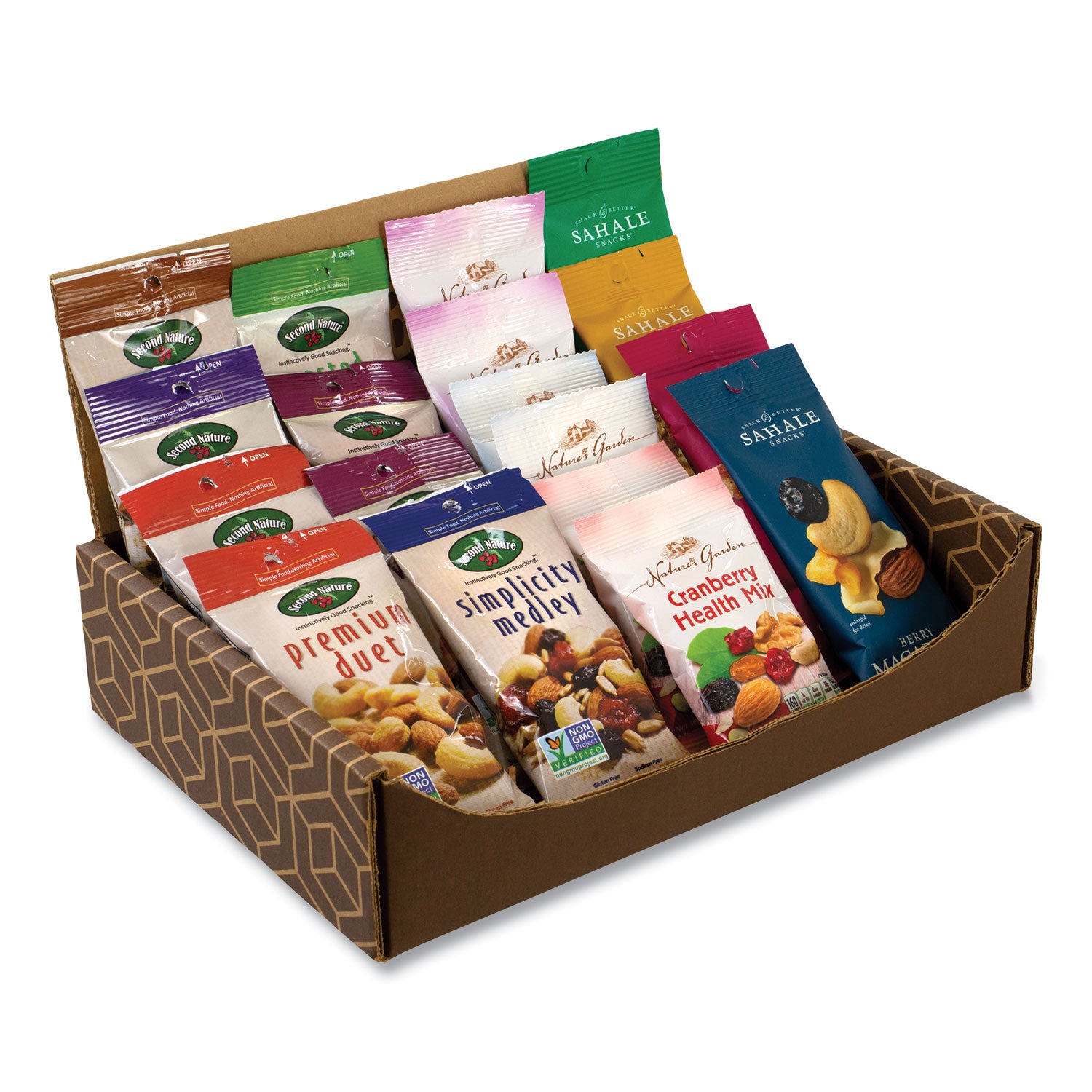 Healthy Mixed Nuts Snack Box, 18 Assorted Snacks/Box