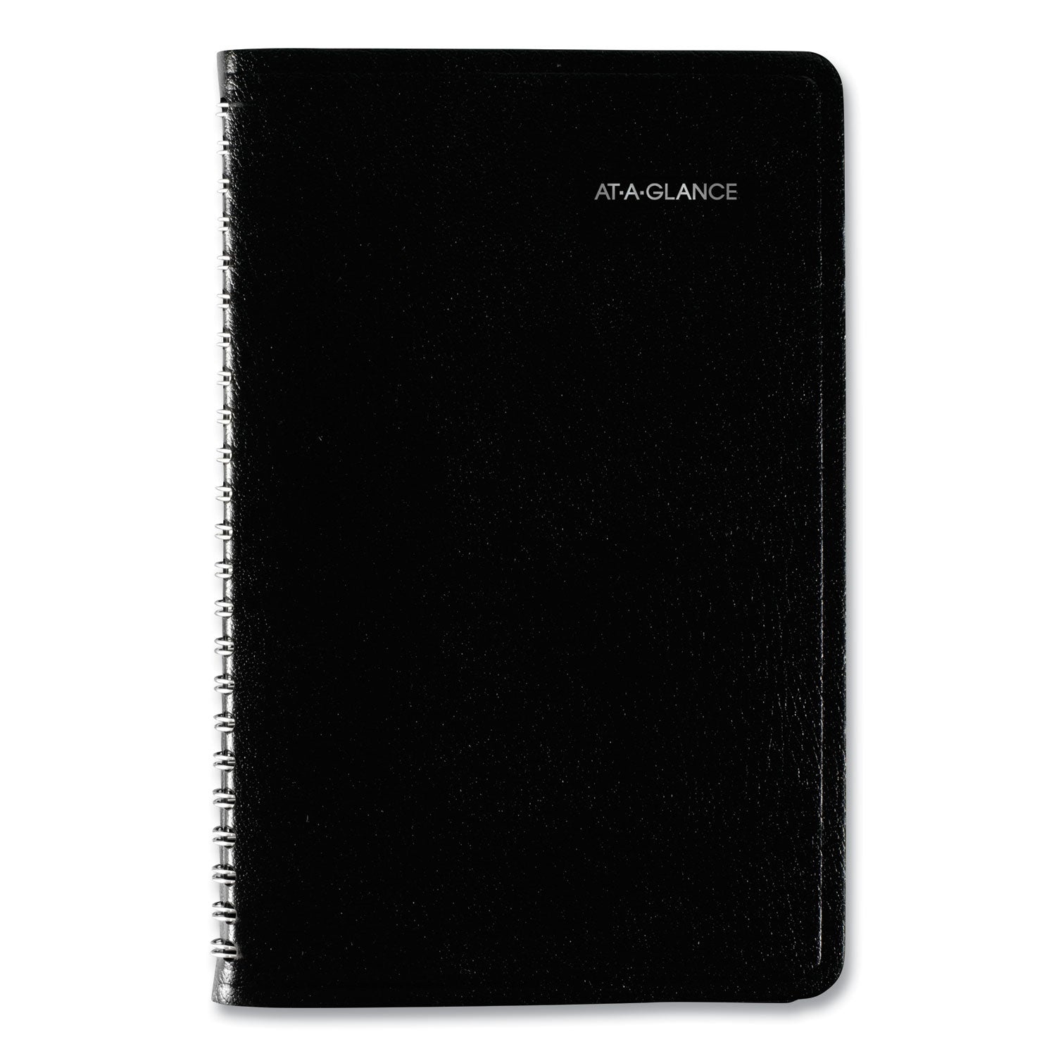 AT-A-GLANCE® DayMinder Block Format Weekly Appointment Book, 8.5 x 5.5, Black Cover, 12-Month (Jan to Dec): 2025