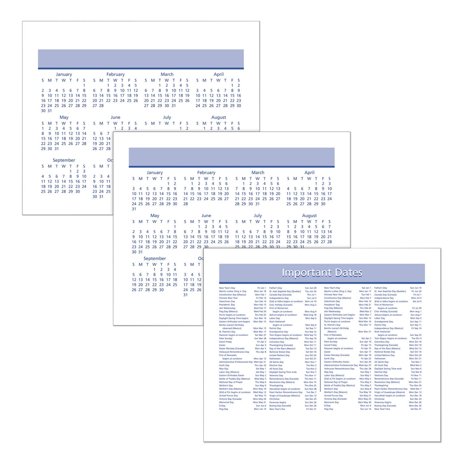 AT-A-GLANCE® Flip-A-Week Desk Calendar Refill with QuickNotes, 7 x 6, White Sheets, 12-Month (Jan to Dec): 2025