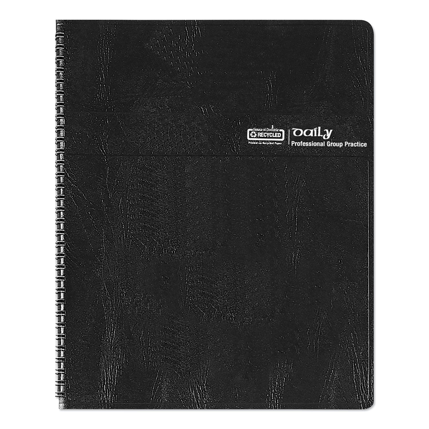 House of Doolittle™ Four-Person Group Practice Daily Appointment Book, 11 x 8.5, Black Cover, 12-Month (Jan to Dec): 2025