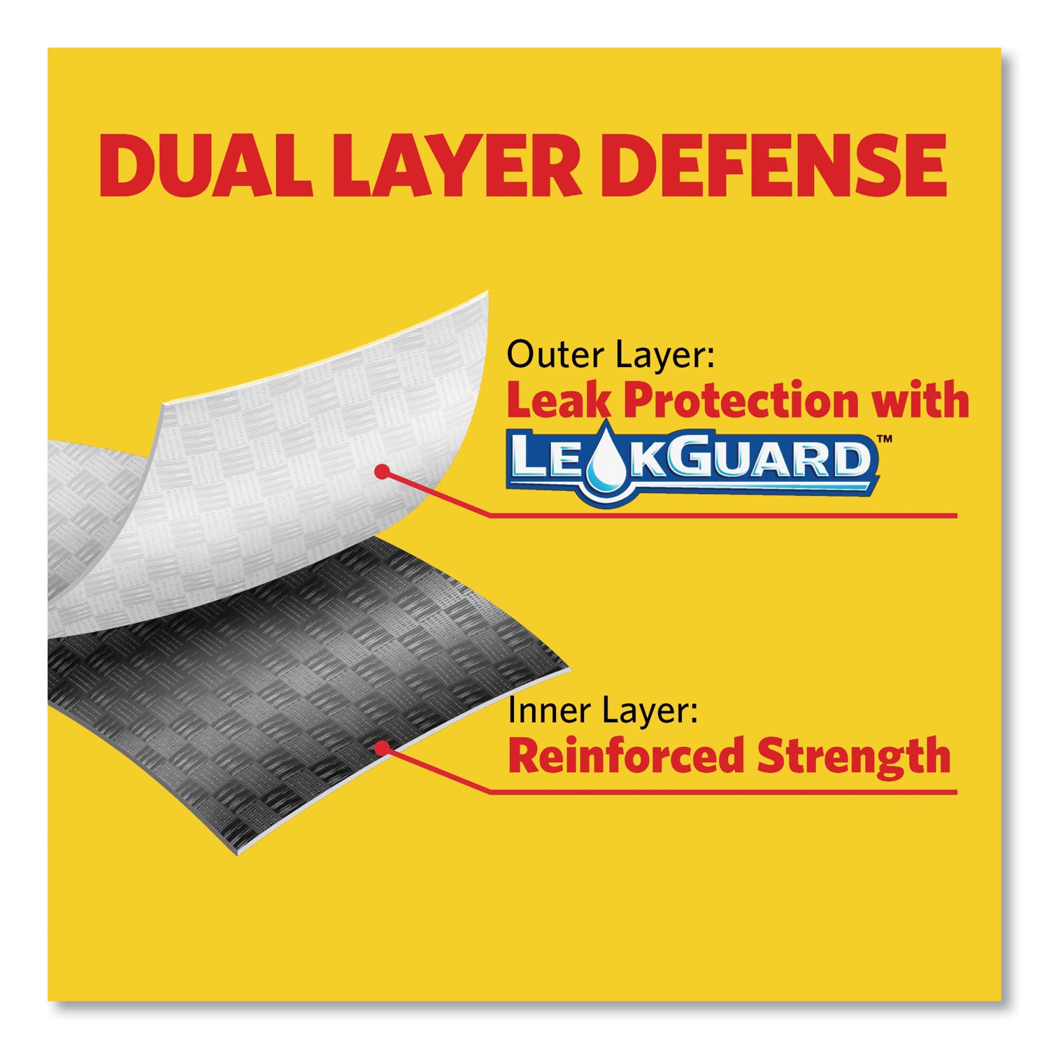 Glad® Tall Kitchen Drawstring Trash Bags with LeakGuard, 13 gal, Unscented, 23.75" x 25.38", White, 120/Box