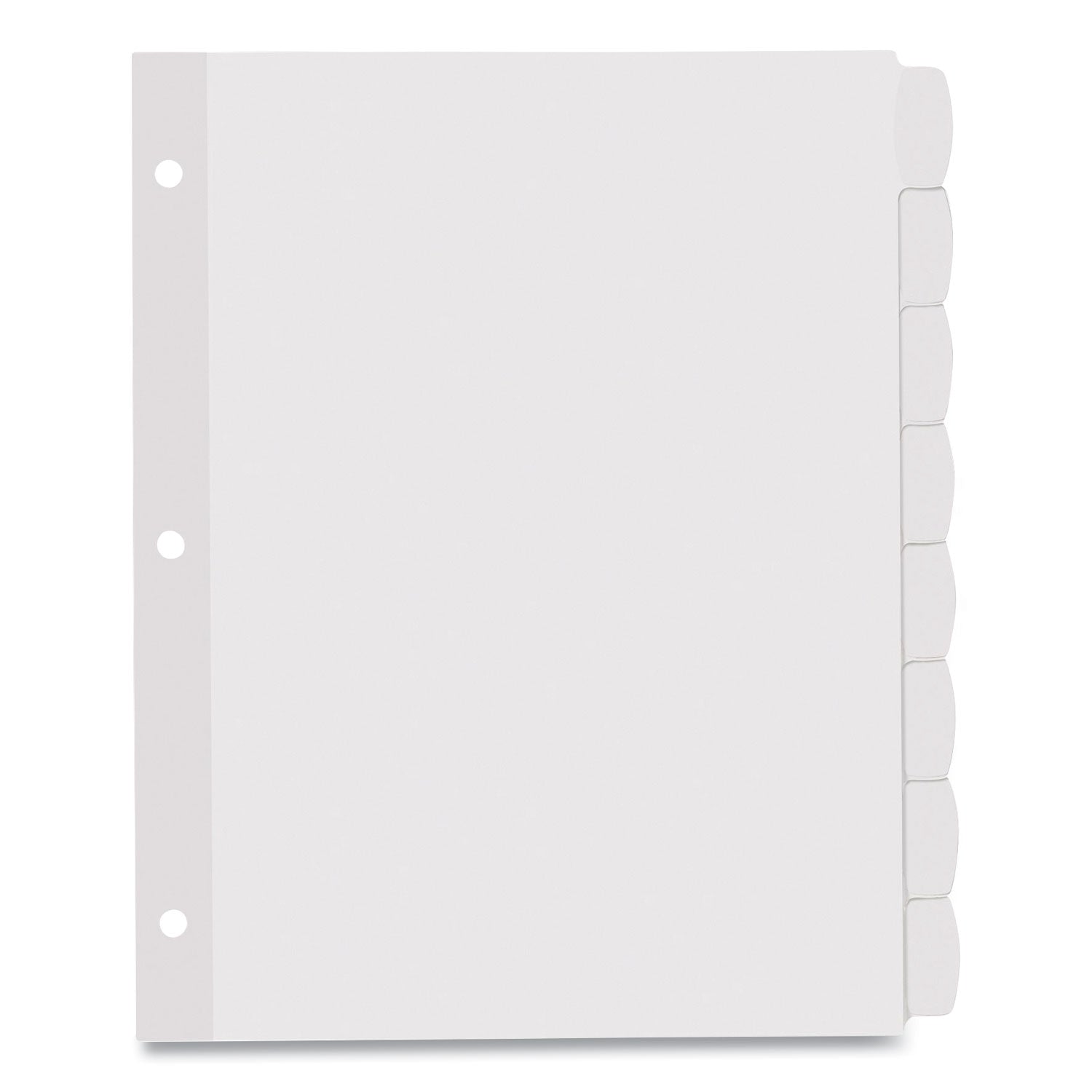 Avery® Big Tab Printable White Label Tab Dividers, 8-Tab, 11 x 8.5, White, 4 Sets
