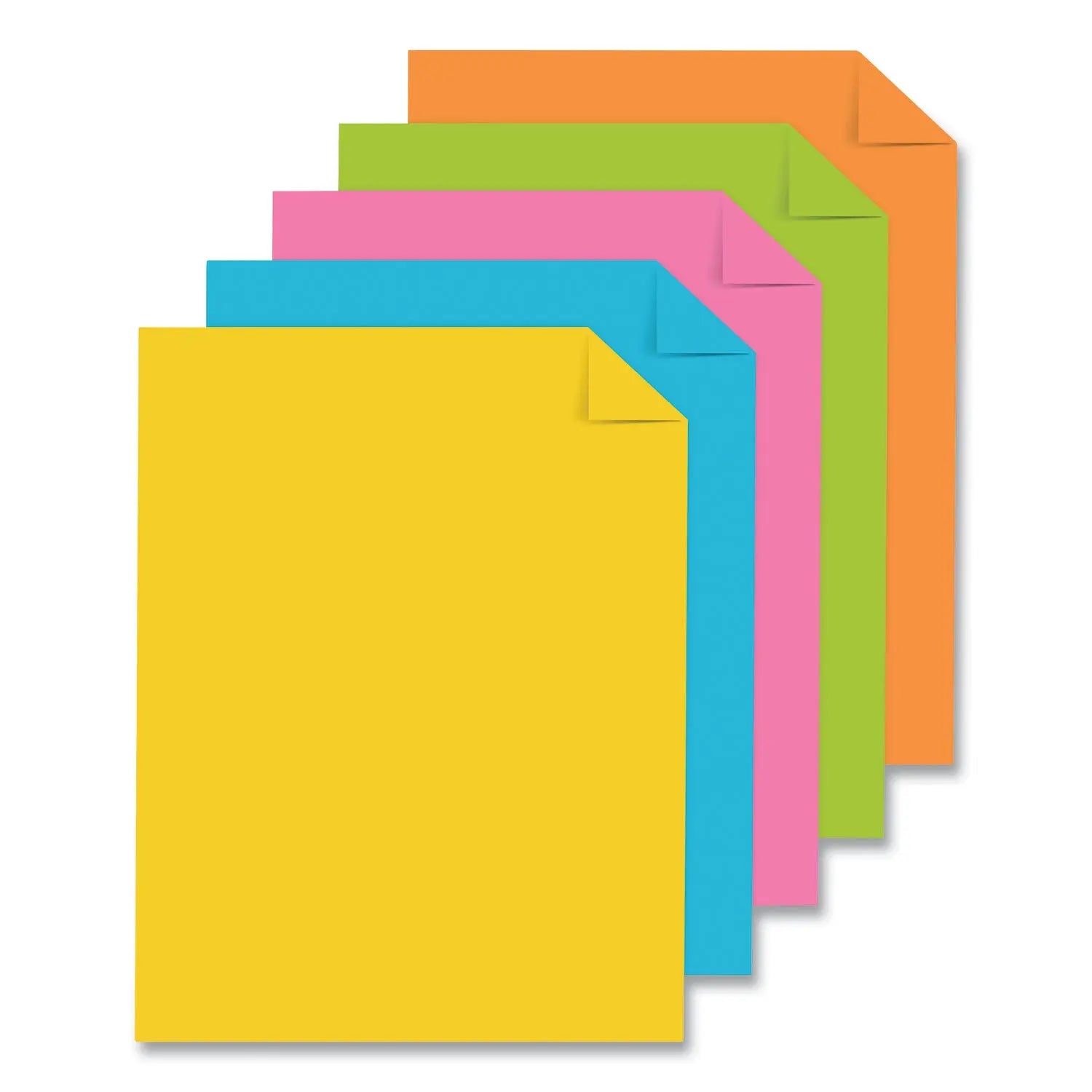 Color Paper - "Radiant" Assortment, 24 lb Bond Weight, 8.5 x 11, Assorted Radiant Colors, 300/Pack Astrobrights® Flipcost