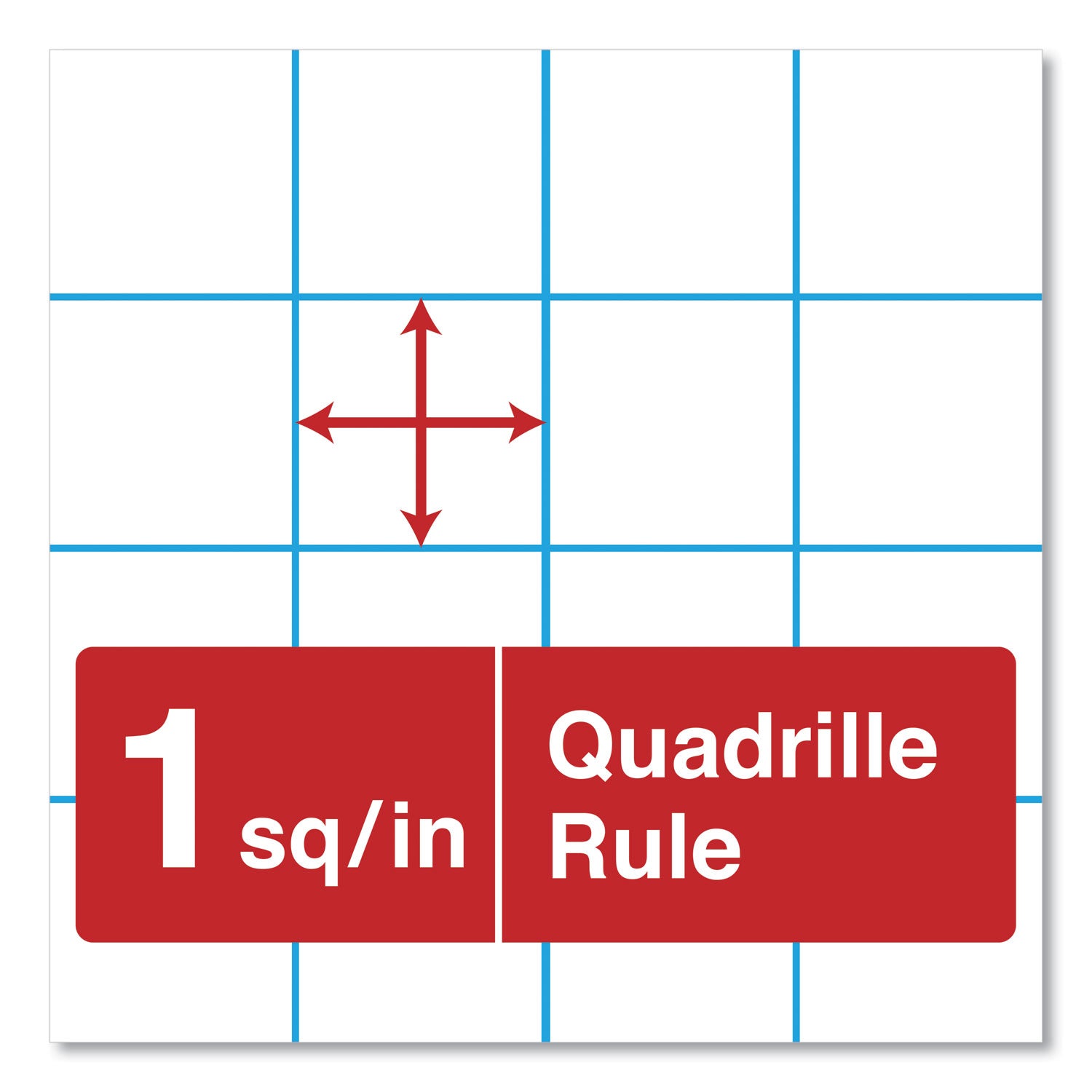 Universal™ Easel Pads/Flip Charts, Quadrille Rule (1 sq/in), 27 x 34, White, 50 Sheets, 2/Carton