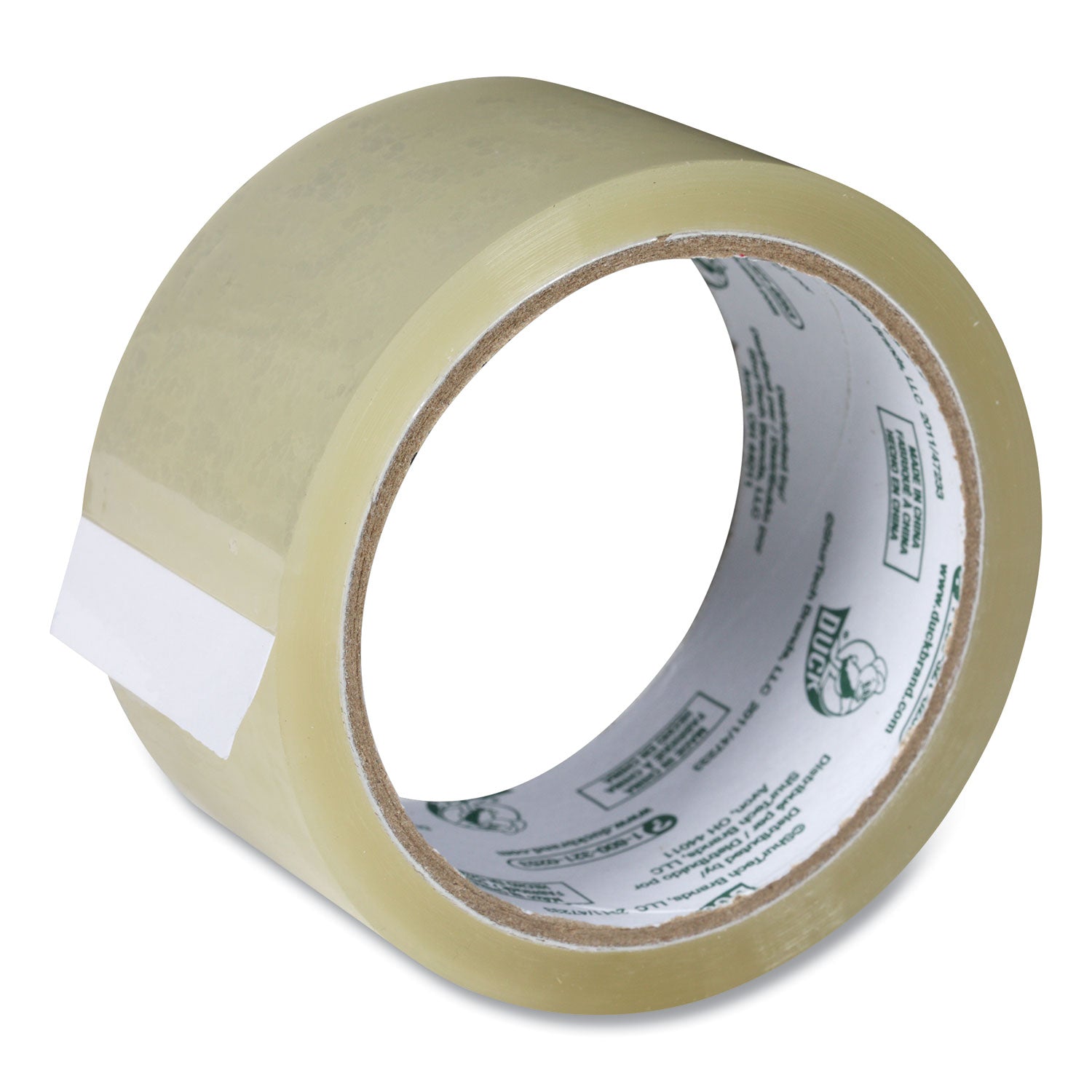 Duck® Commercial Grade Packaging Tape, 3" Core, 1.88" X 55 Yds, Clear, 6/pack