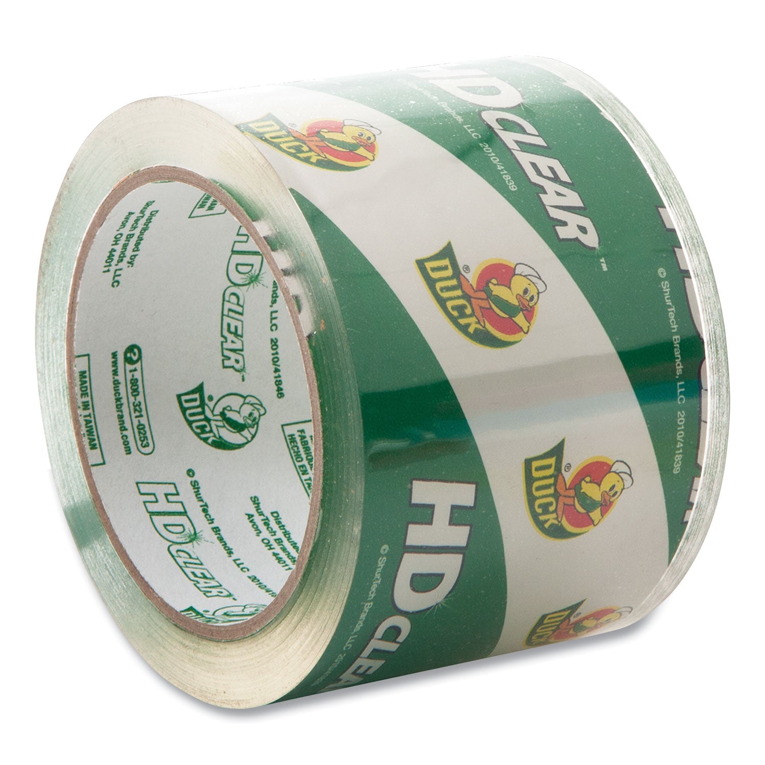 Duck® Heavy-Duty Carton Packaging Tape, 3" Core, 3" X 54.6 Yds, Clear, 6/pack