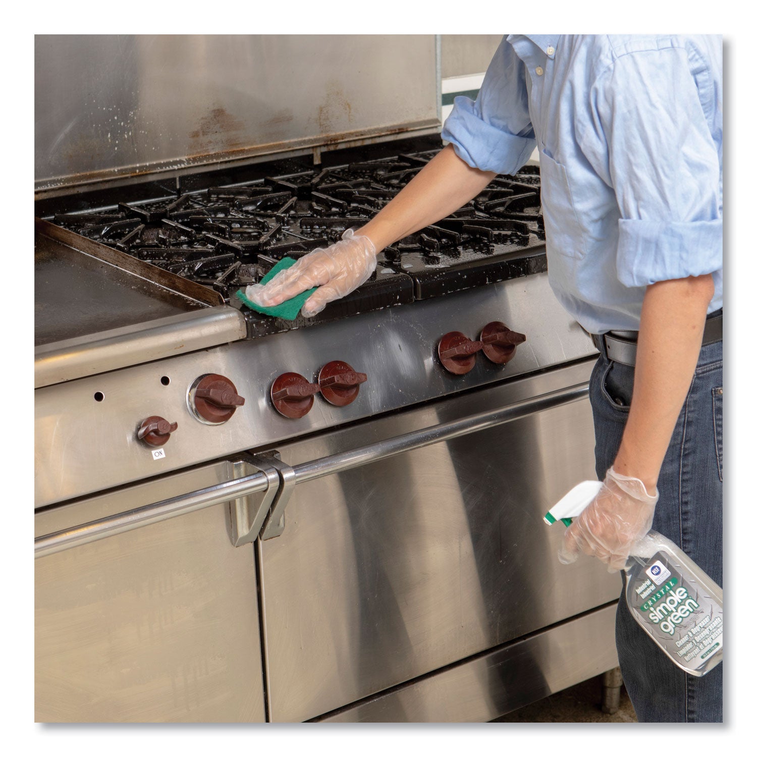 Simple Green® Crystal Industrial Cleaner/degreaser, 24 Oz Spray Bottle, 12/carton